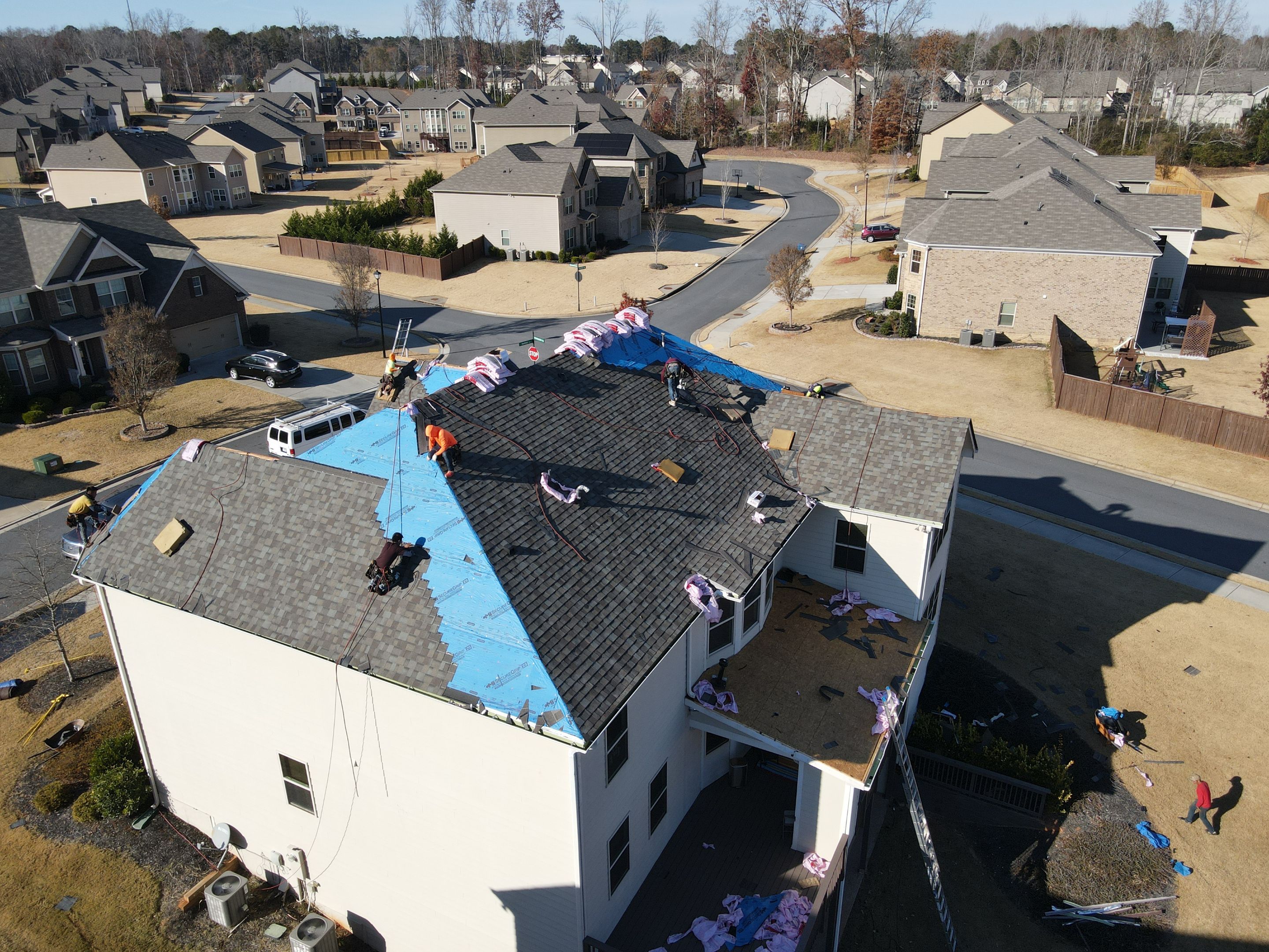 Residential Roofing Installation using Owens Corning by Inspector Roofing and Restoration