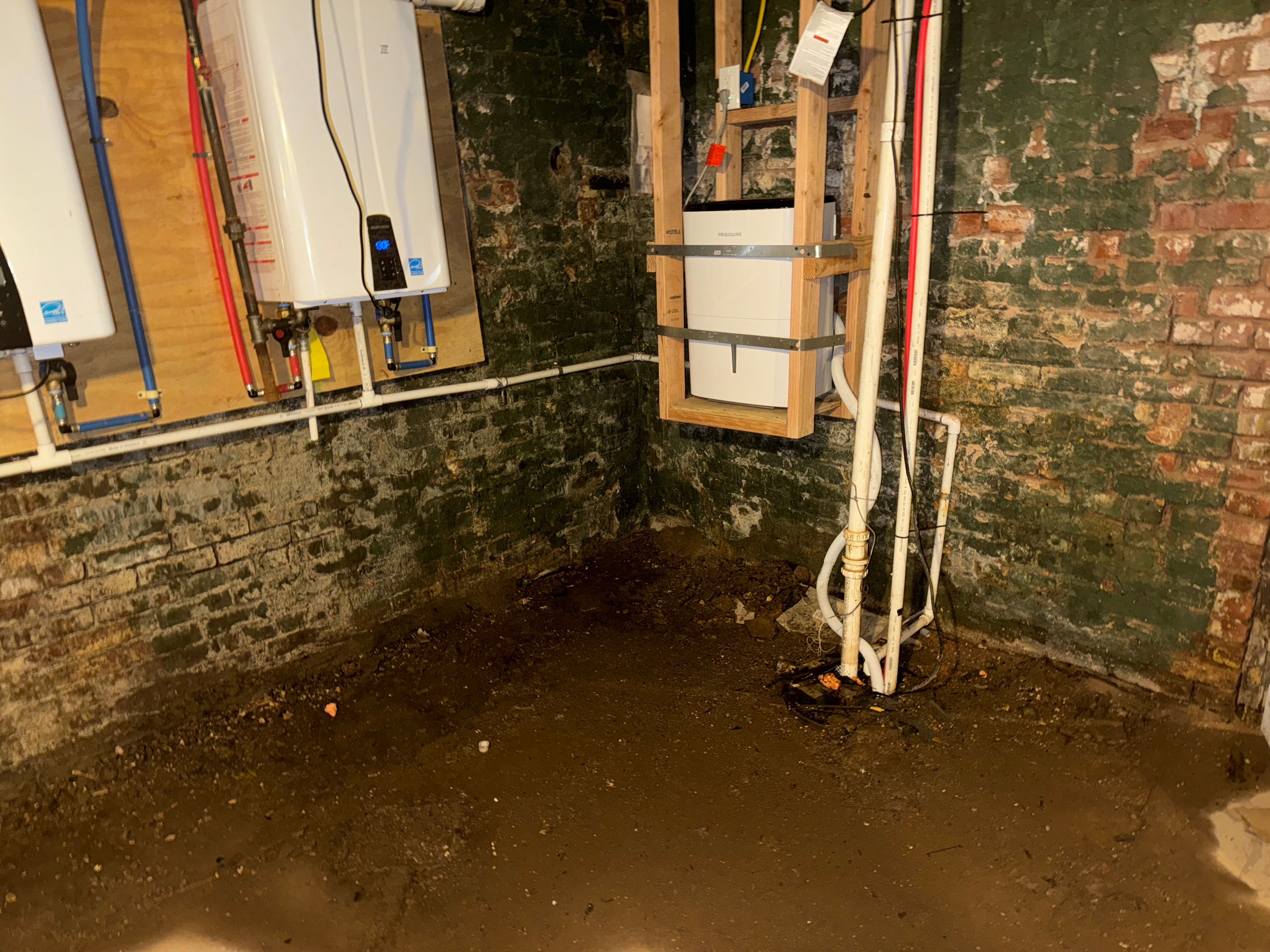 Interior French Drain & Wall Vapor Barrier in Newark, NJ  by Pure Service Pro, LLC 