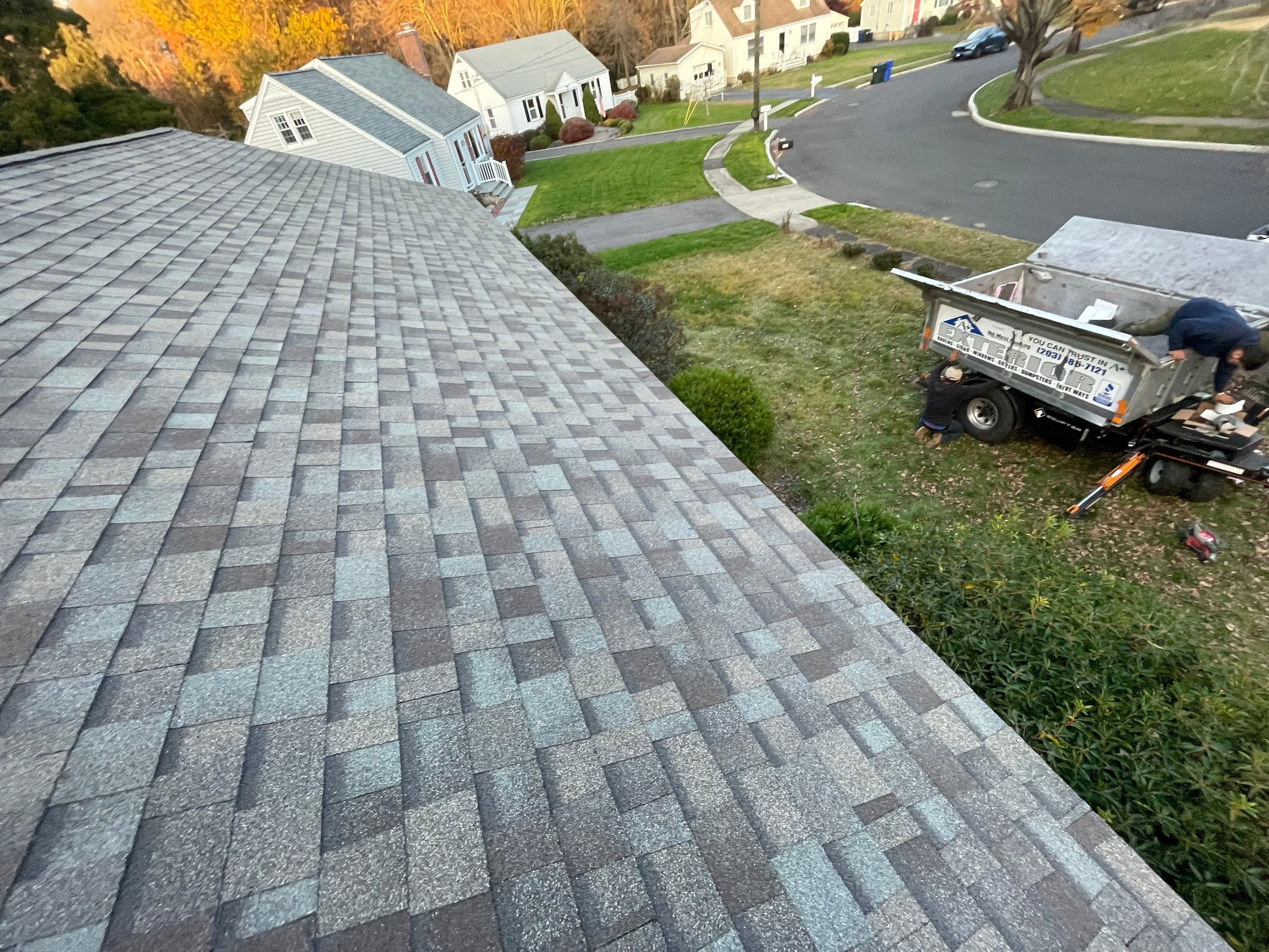 Residential Roofing Installation using Owens Corning Duration Driftwood by A Plus Exterior