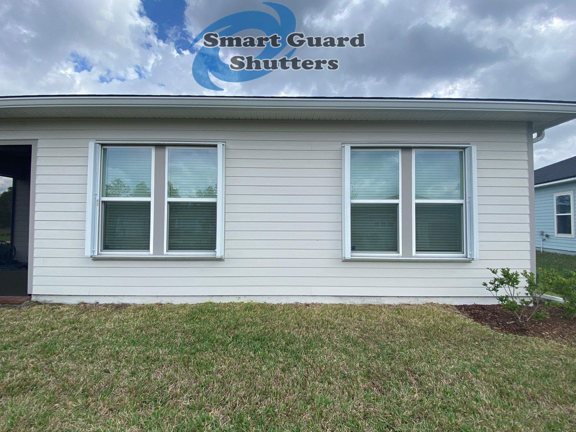 Hurrican Protection in Whtie by Smart Guard Shutters