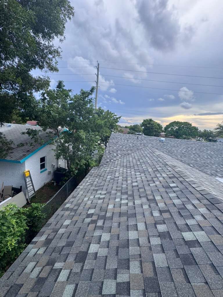 Full Architectural Shingle and Flat Roof Replacement in Pompano Beach by Art's Roofing & Construction