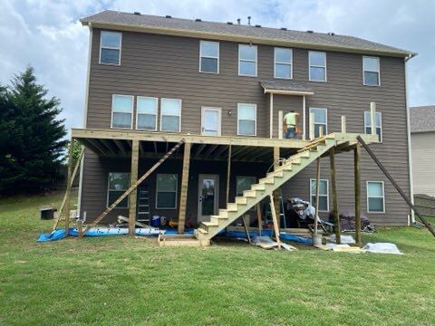 Elevated Screened-In Porch and Deck Installation in Canton by Swift Home Renovations