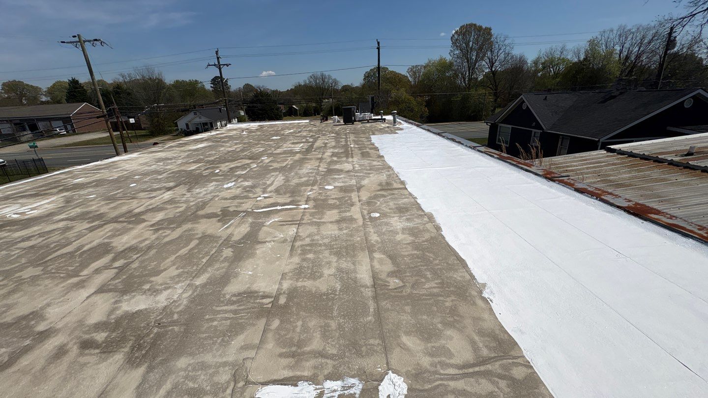 Silicone Roof Coatin by Just In Time Roofing and Restoration