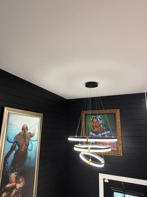 Modern Tiered LED Chandelier Install
