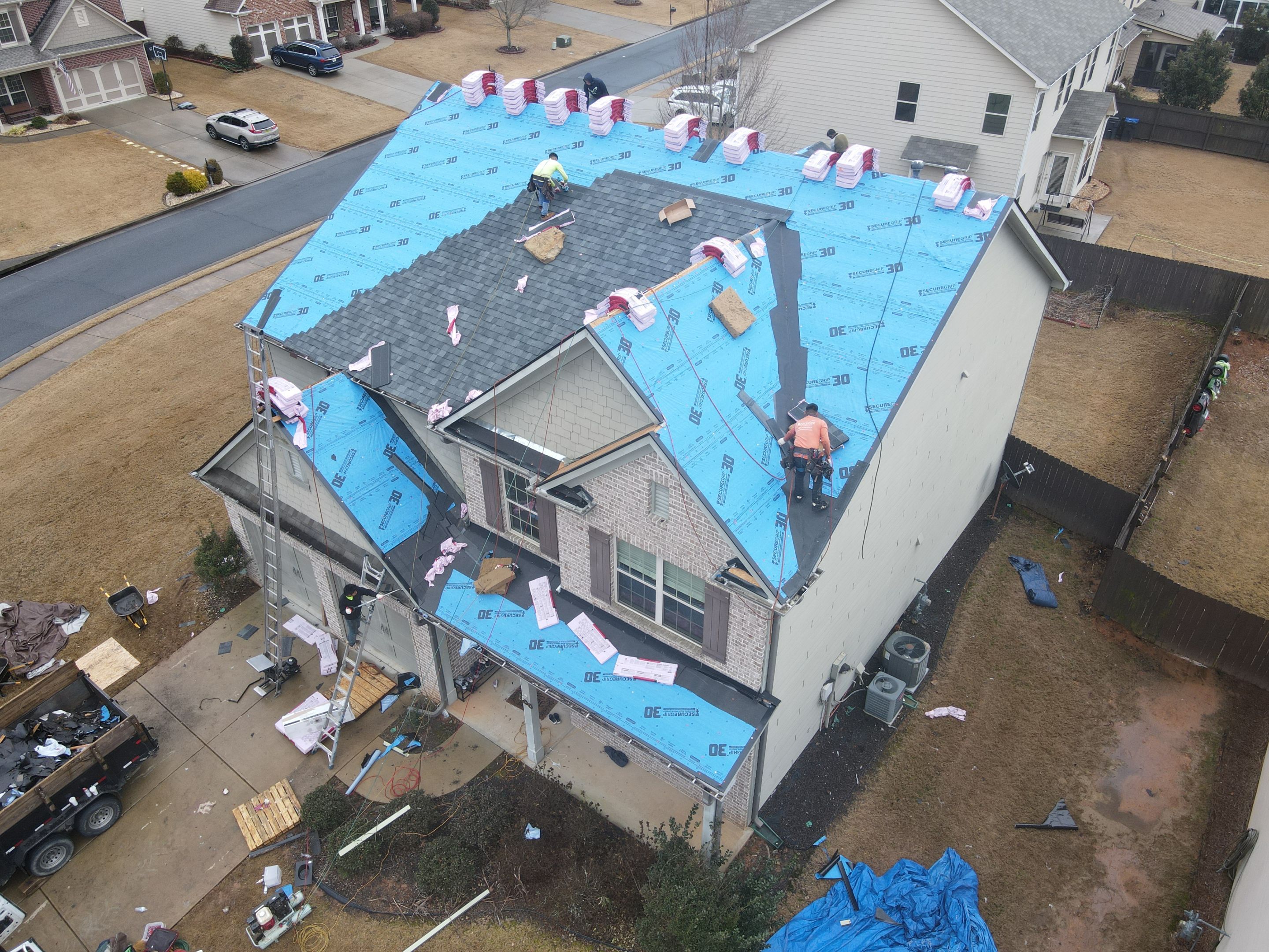 Residential Roofing Installation using Owens Corning by Inspector Roofing and Restoration