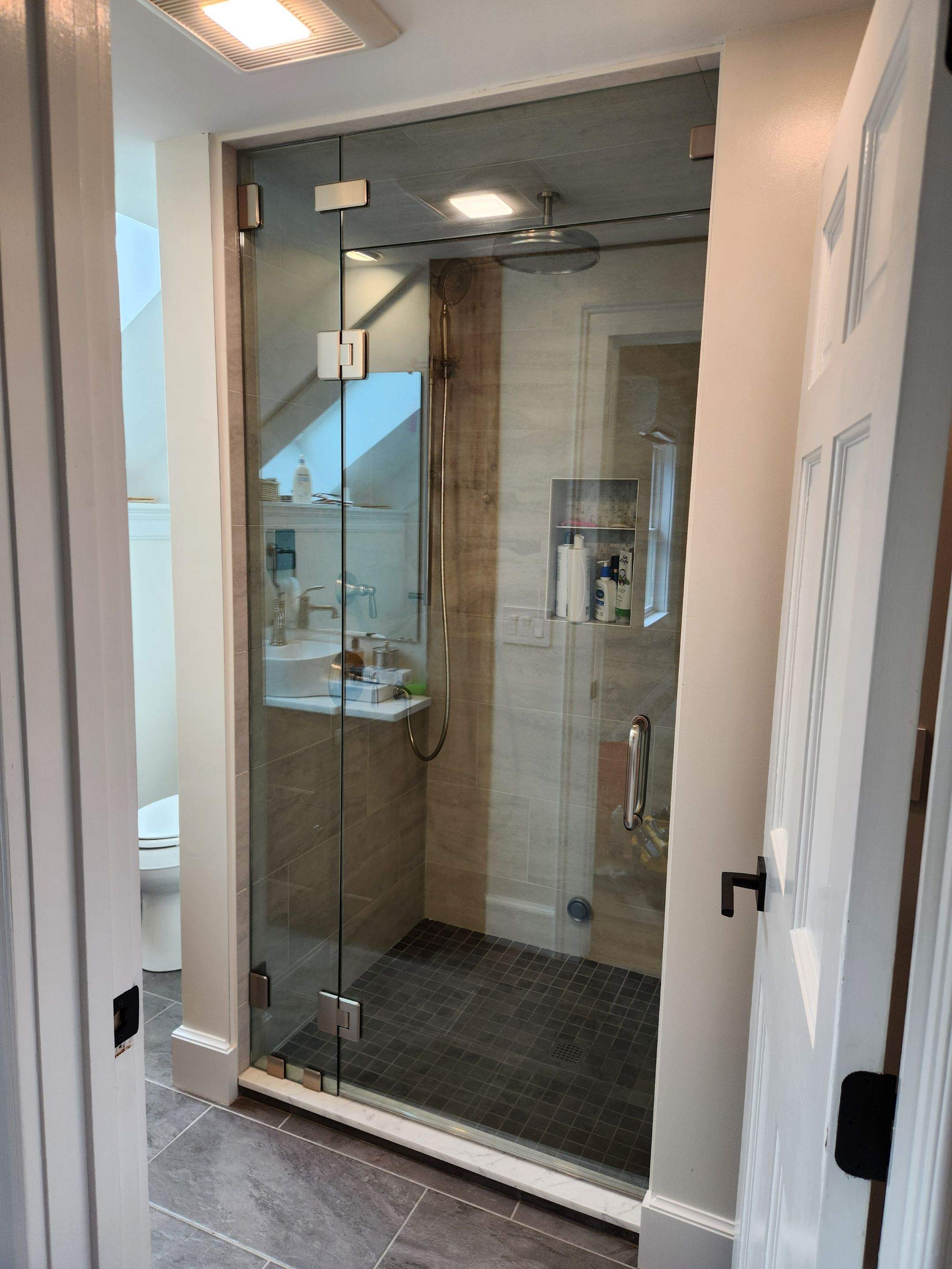 Multiple Frameless Showers by Cheshire Glass Company