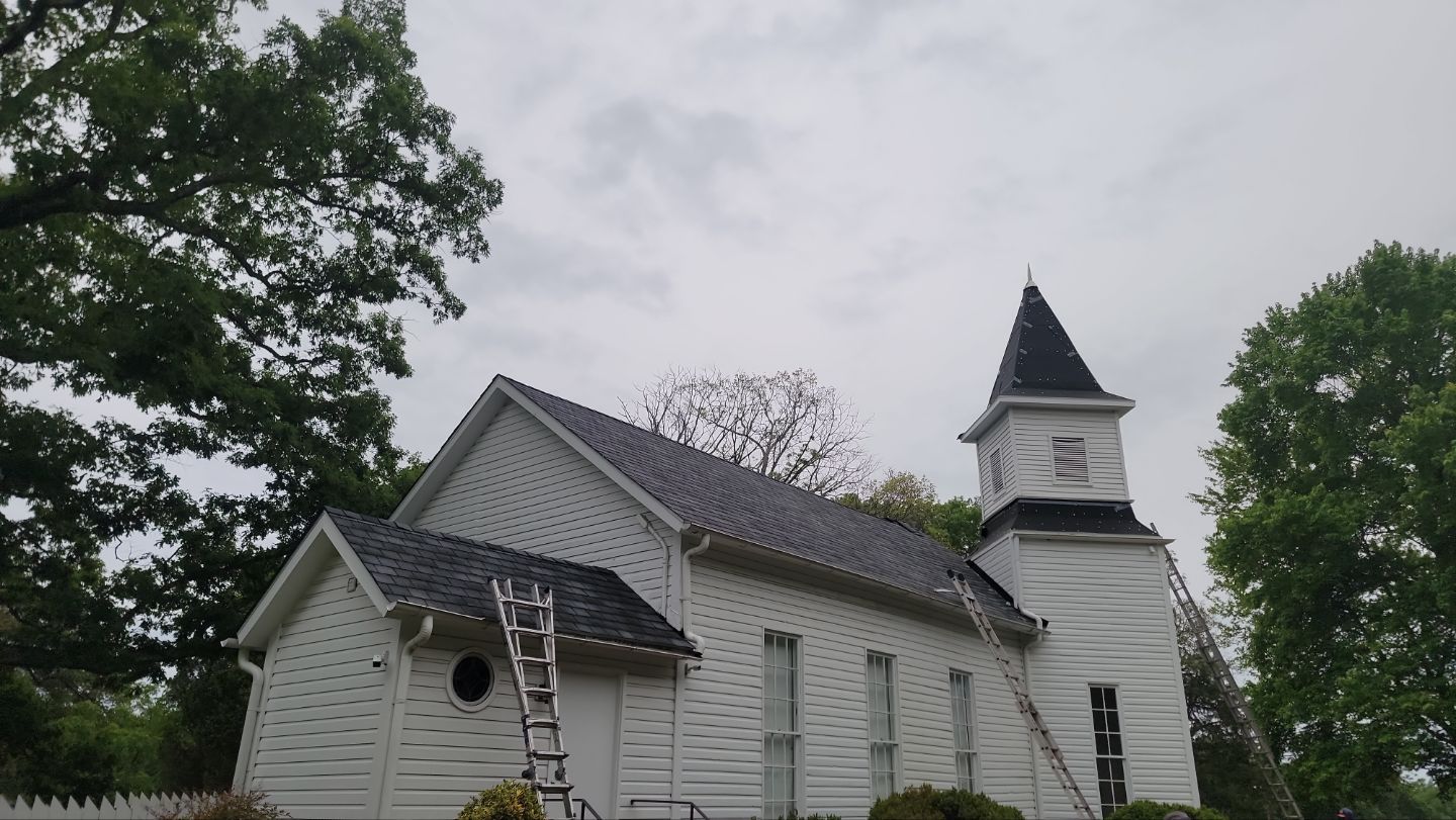 Church Roof Installation using GAF Slateline by ExteriorPros