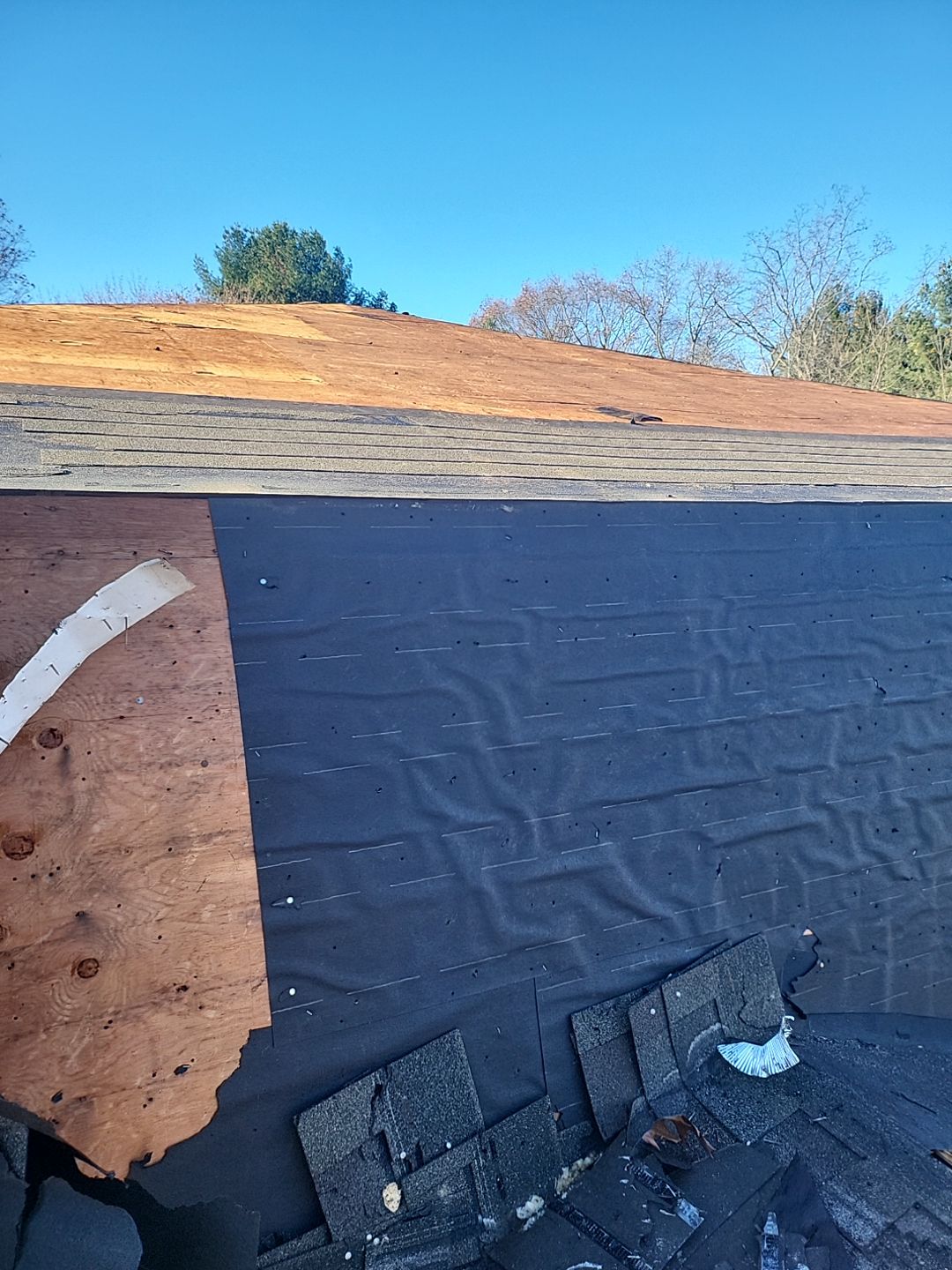Residential Roofing Installation using Owens Corning TruDefinition Onyx Black by A Plus Exterior