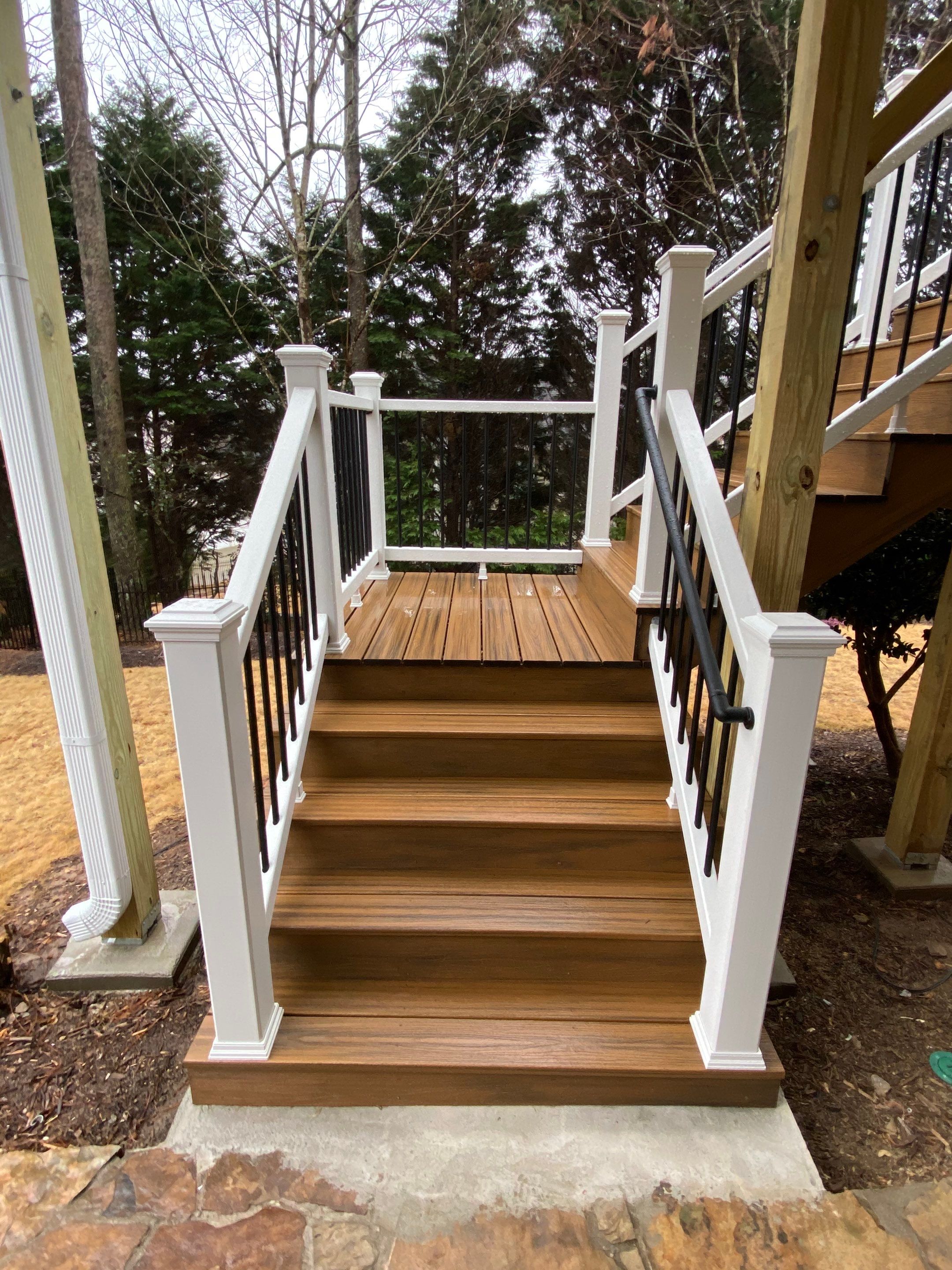 Elevated Composite Deck and Screened Porch Build in Roswell by Swift Home Renovations