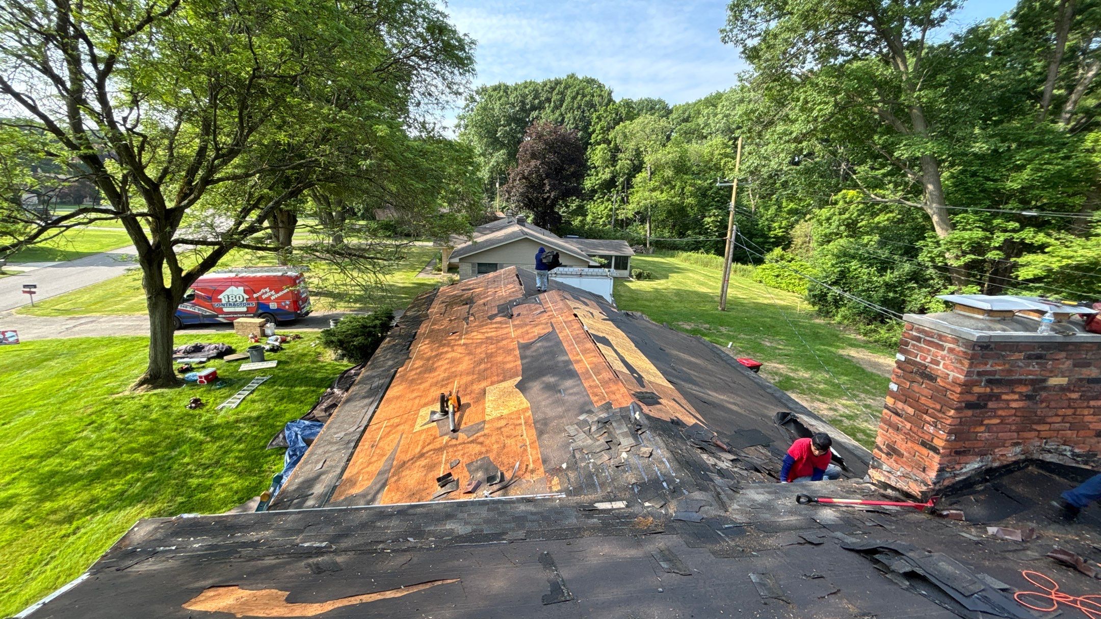 Roof Replacement using Owens Corning Estate Gray by 180 Contractors