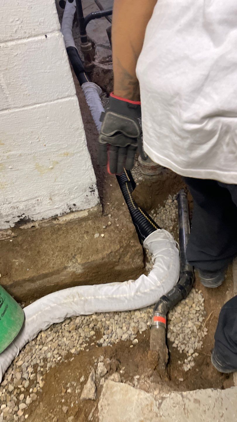 Interior Drain Tile & Yard French Drain in St. Paul, MN by Waterproofing Northeast