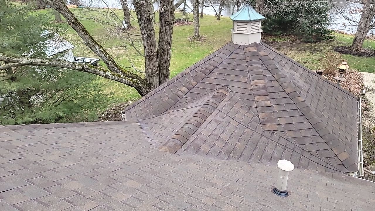 ATLAS PINNACLE HP COLOR: SCOTCHGARD HEATHERBLEND DRIP EDGE: MUSKET BROWN by Eagle Eye Roofing