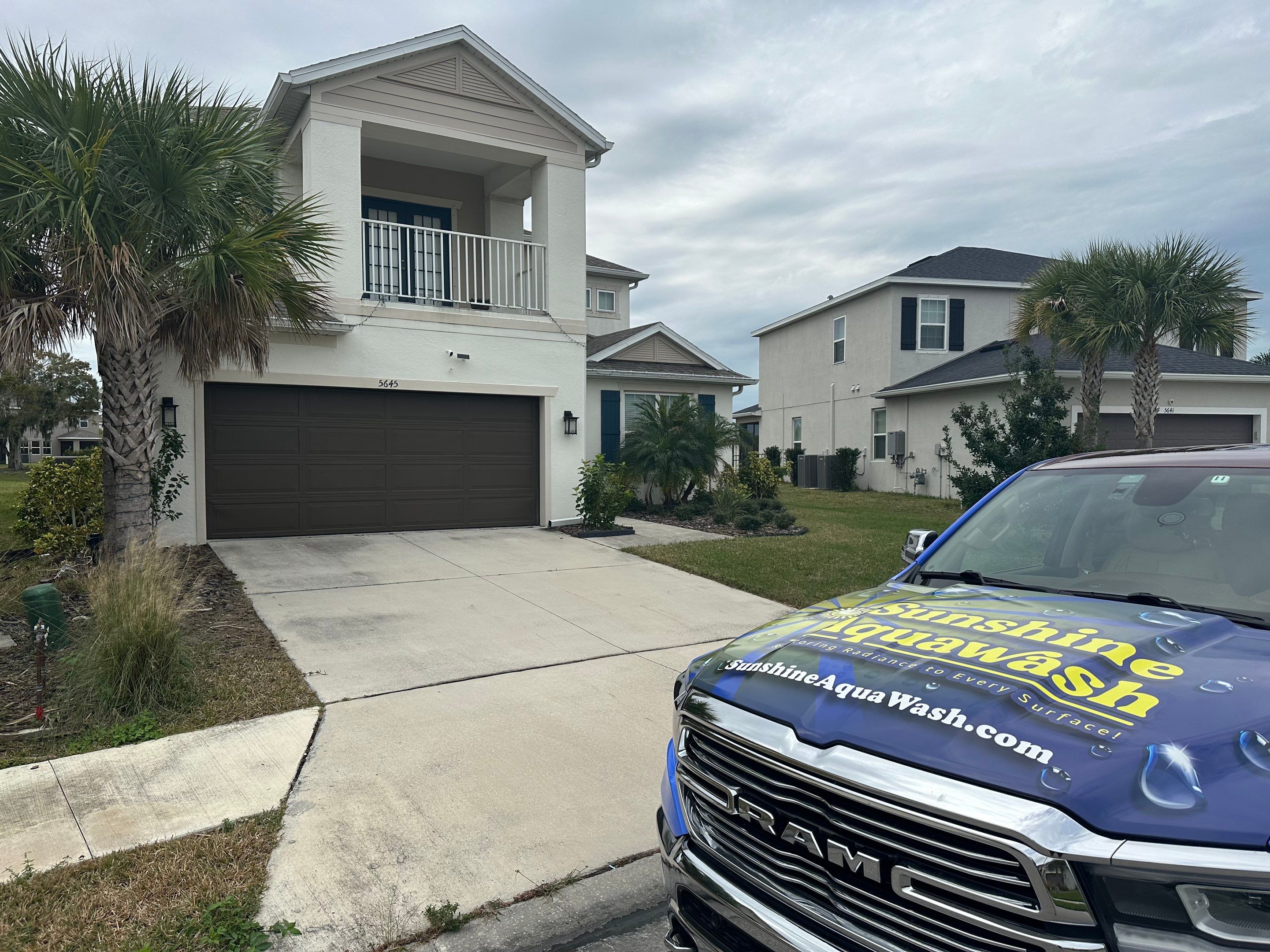 Complete House Wash and Exterior Surface Cleaning in Artisan Lakes Community, Palmetto, FL by Sunshine AquaWash