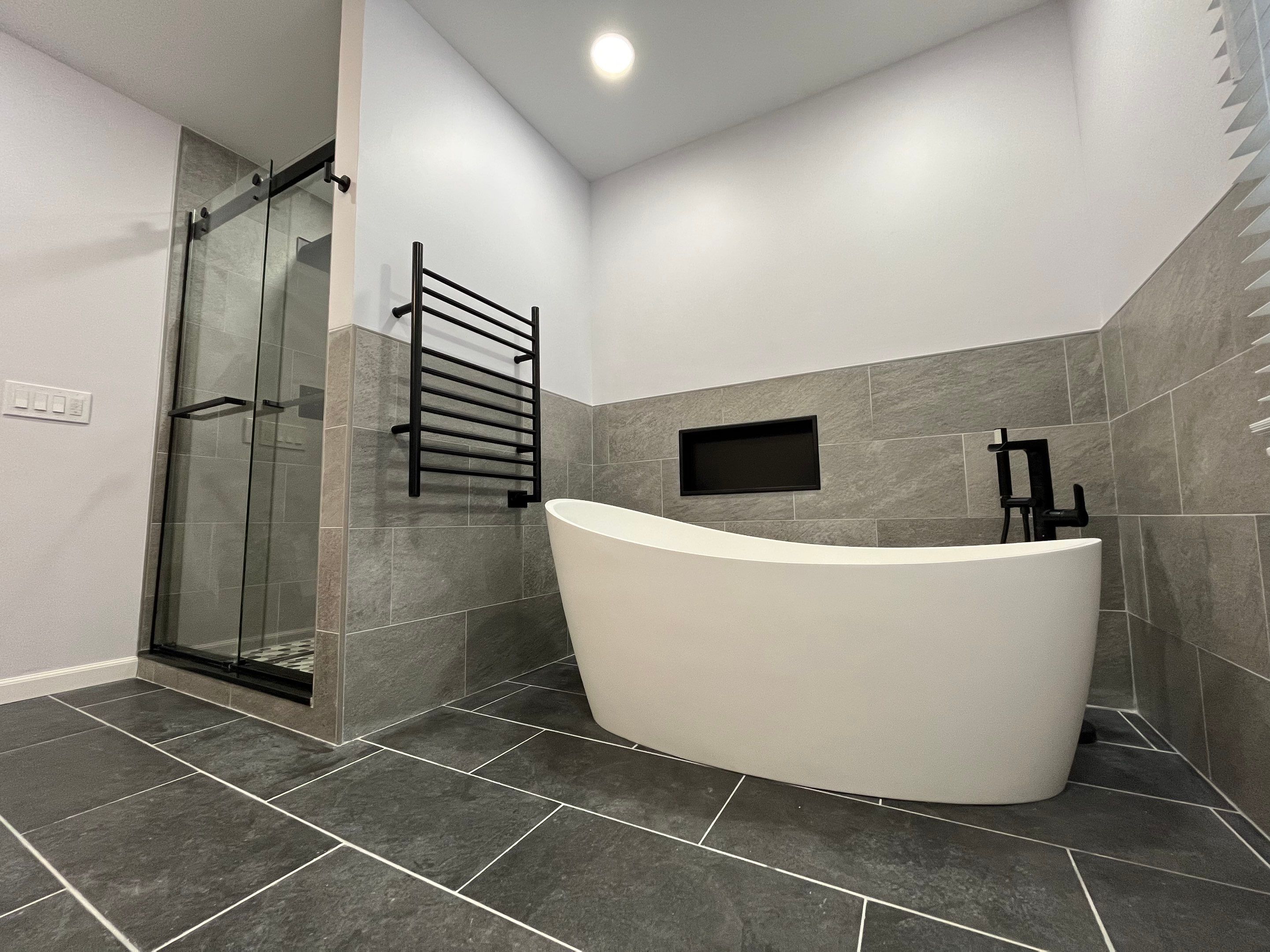 Bathroom Remodel using Tile by Home Concepts Construction