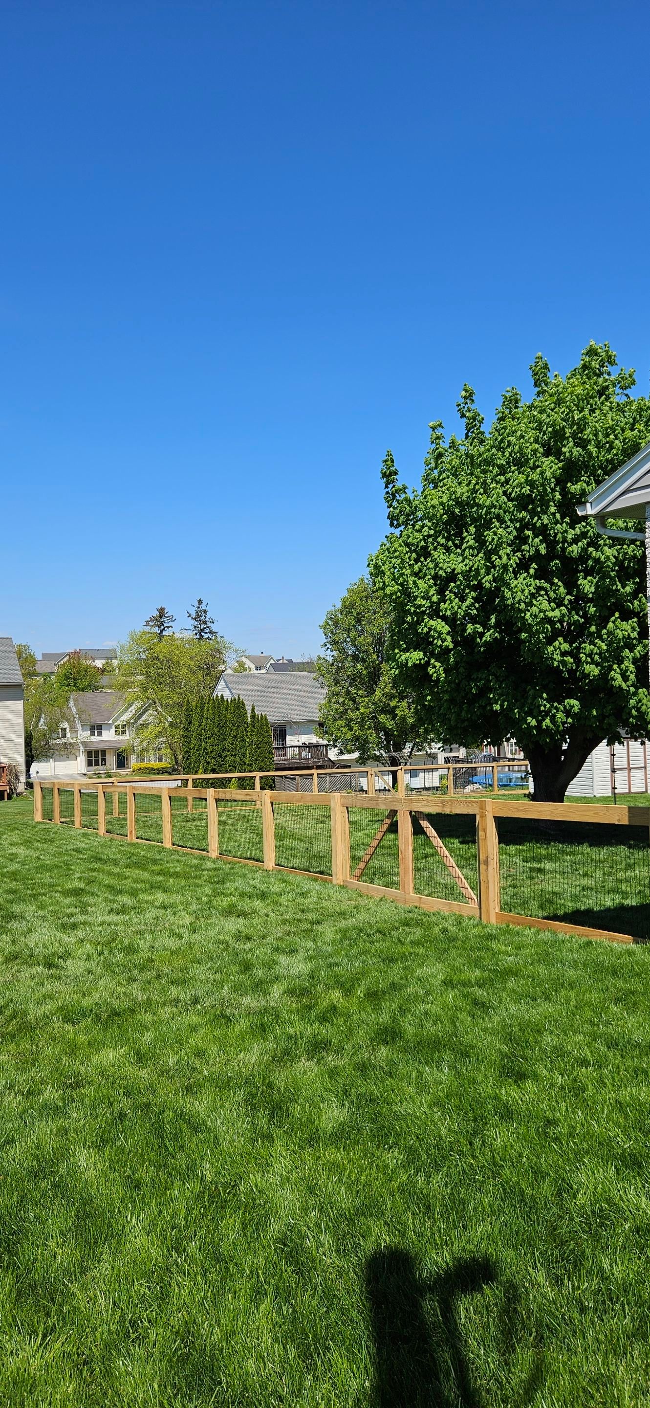 Picture Frame with Black Coated Wire by Kingdom Fence & Supply