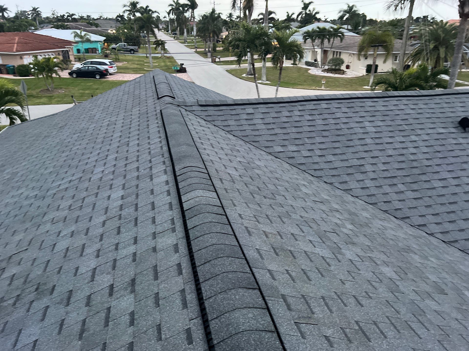 Residential Roofing Installation using Pinnacle Pristine Shingle in Pewter Gray by Durabilis Roofing INC