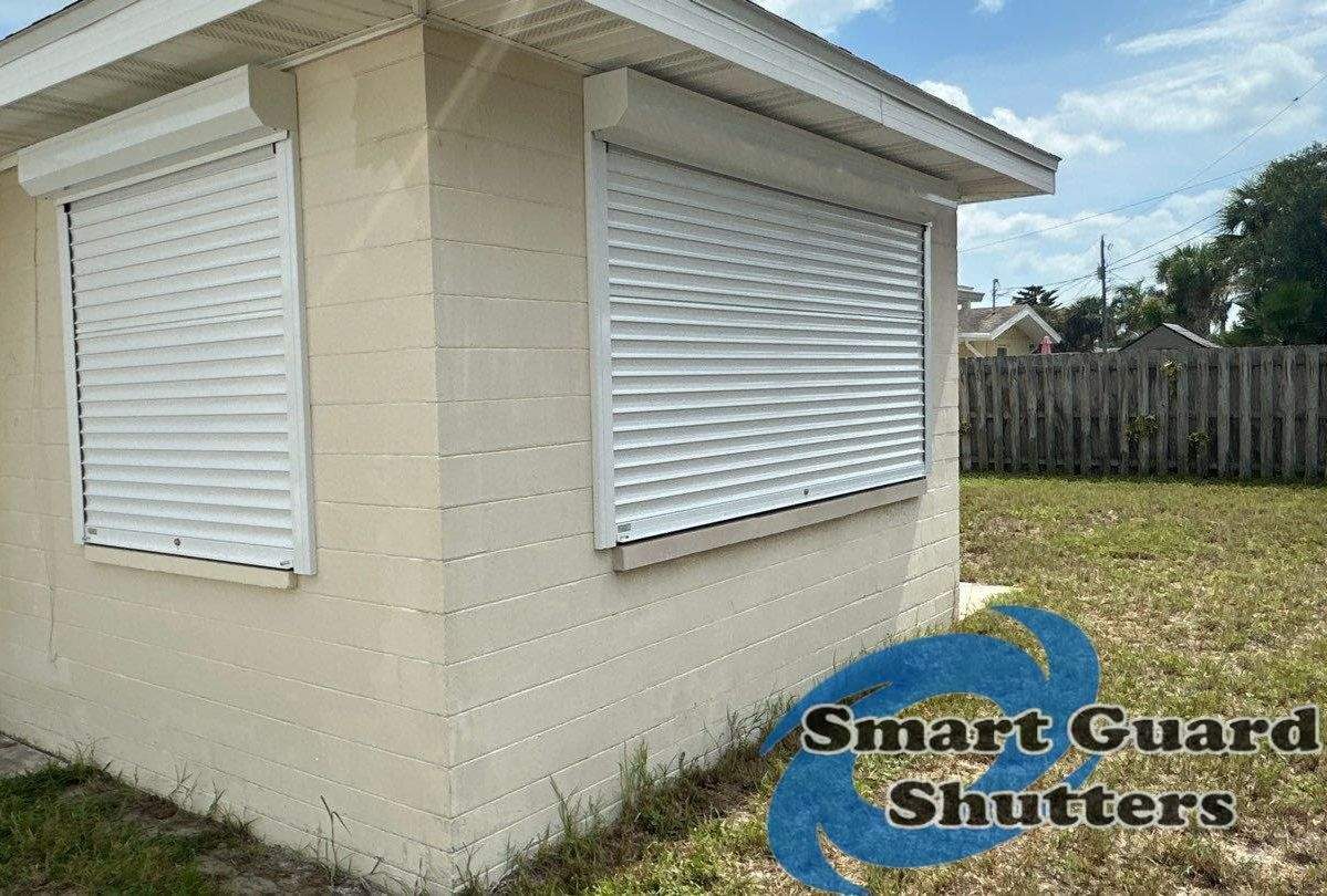 Rolling Shutters in White by Smart Guard Shutters