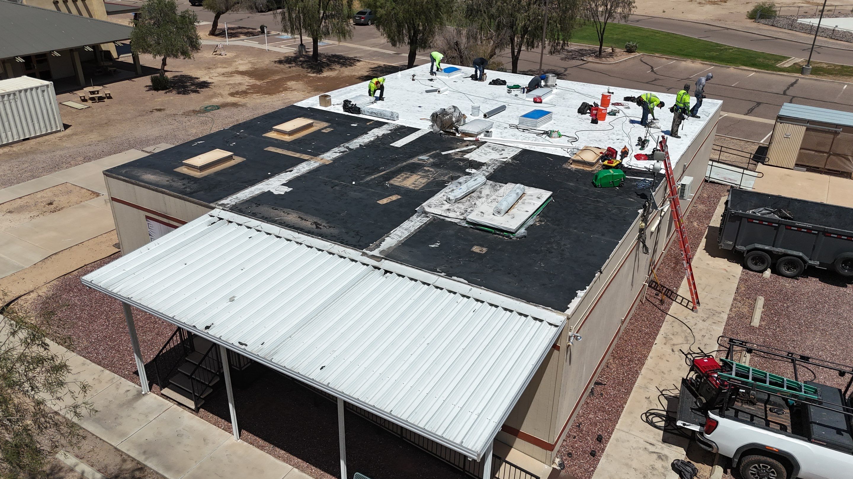 TPO Commercial Roof by Saint Roofing