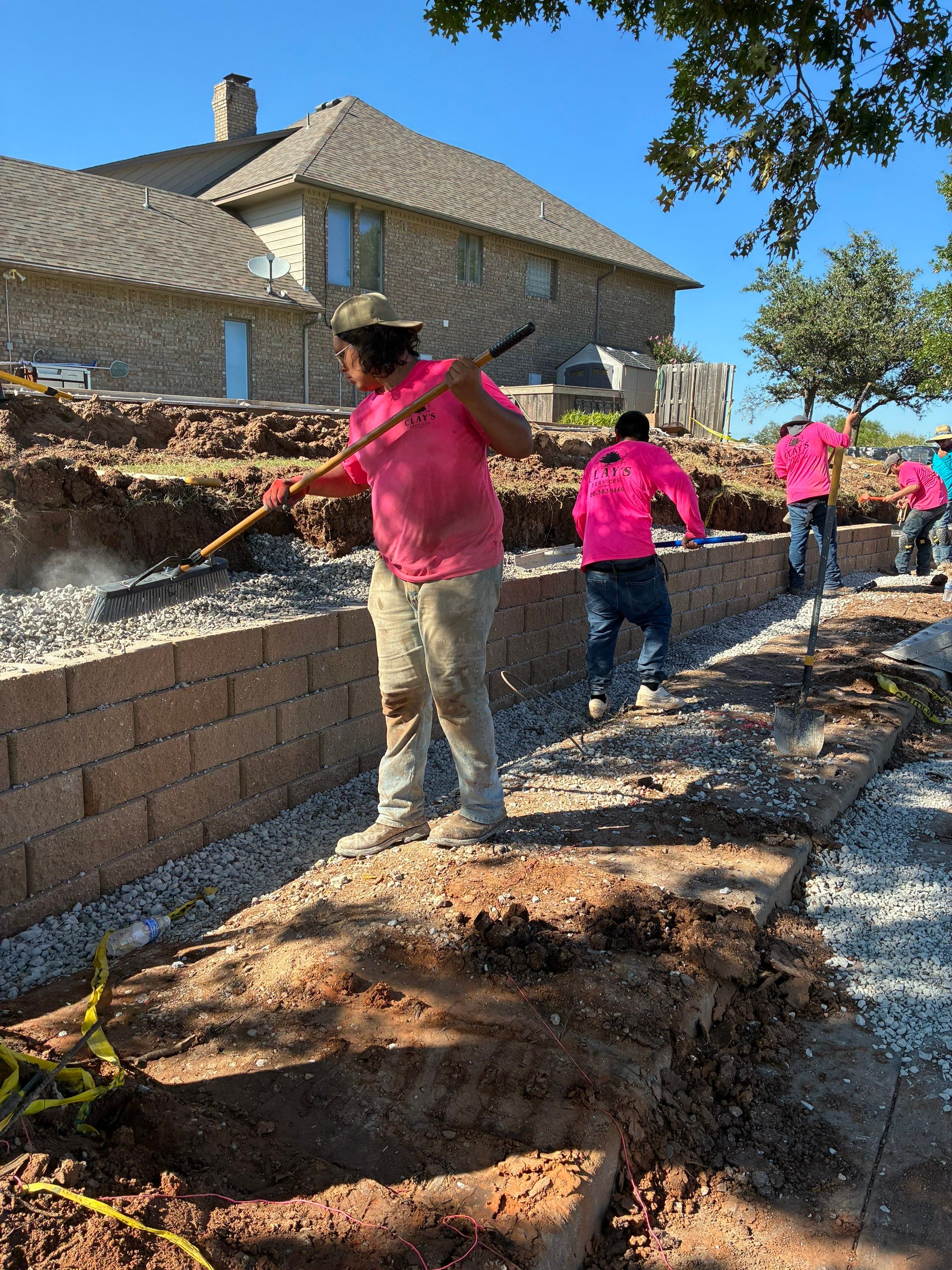 Retaining Wall by Clays Services Inc