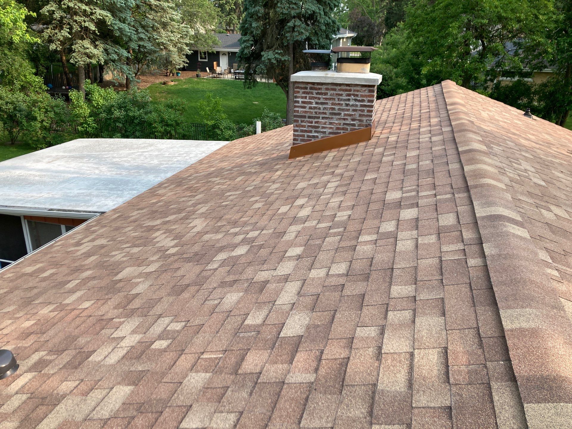 Roof replacement Malarkey Legacy shingles color Sienna Blend by Pro Home Services Inc