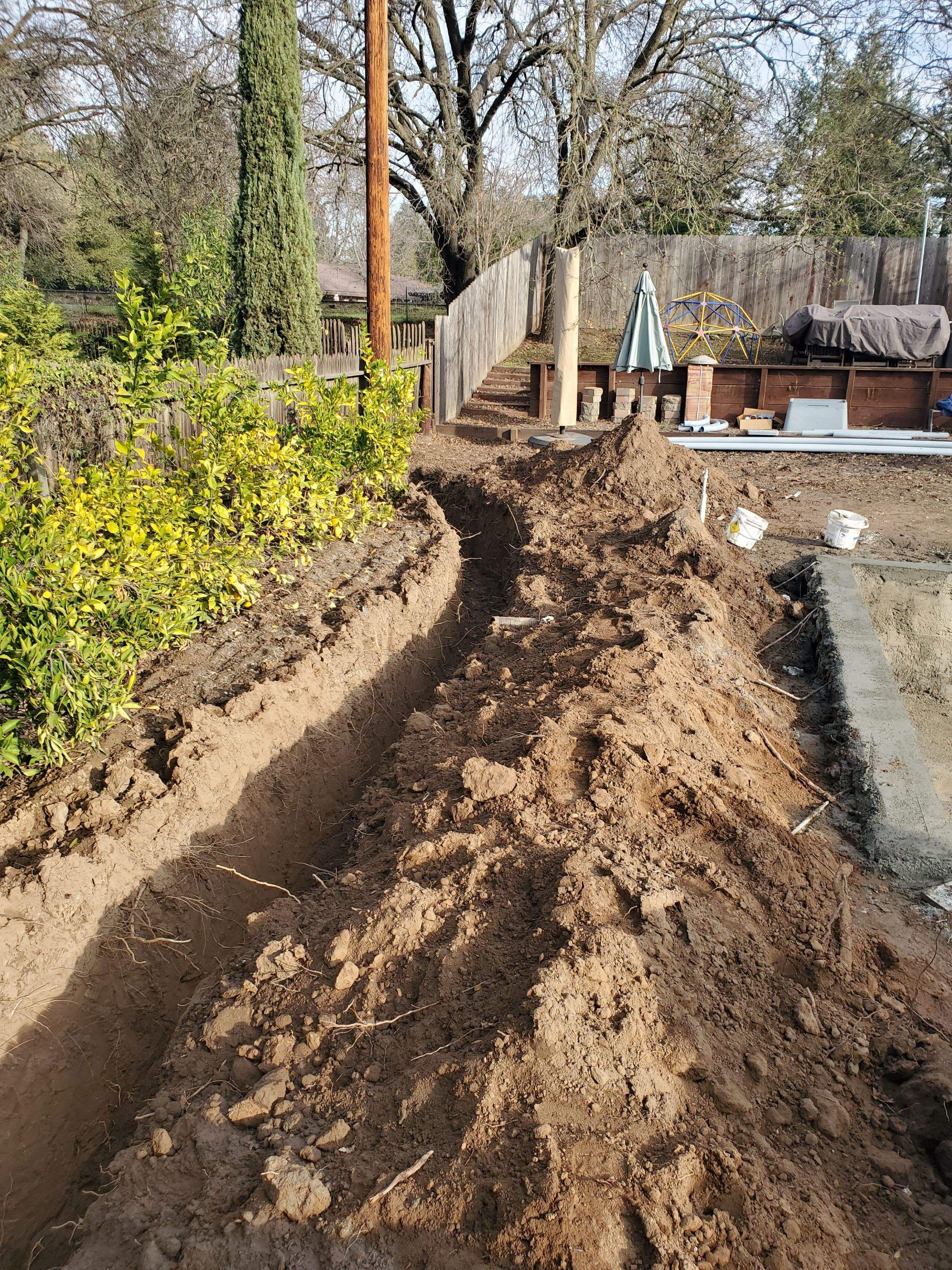 overhead to underground service by Peach Electric Inc