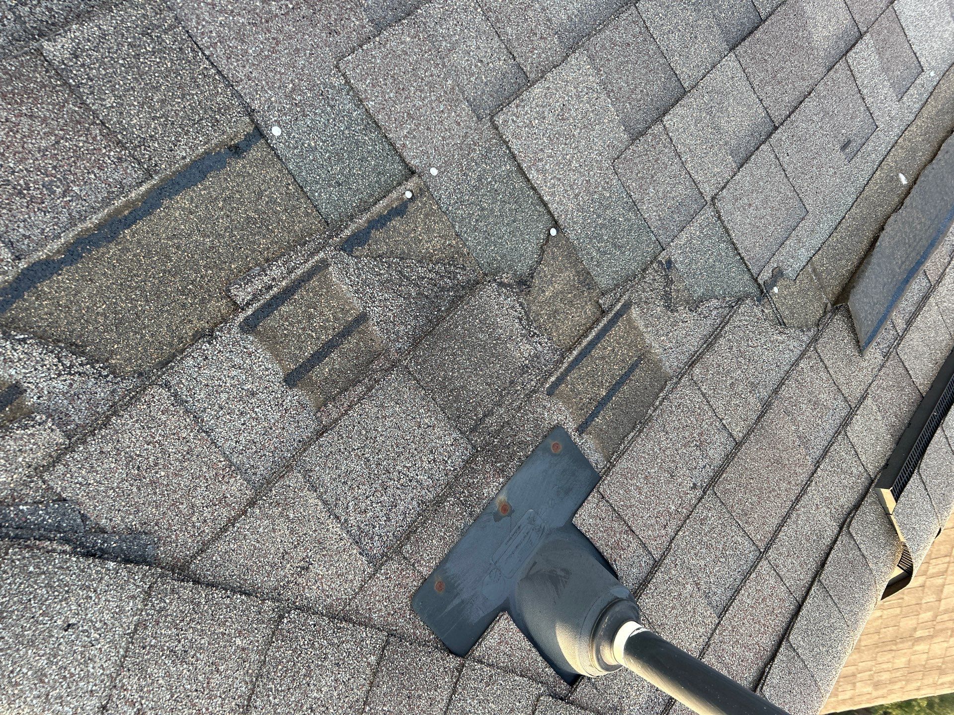 Hail Damage using Owen's Corning Duration (Lifetime) Shingles by Roof Repair Company