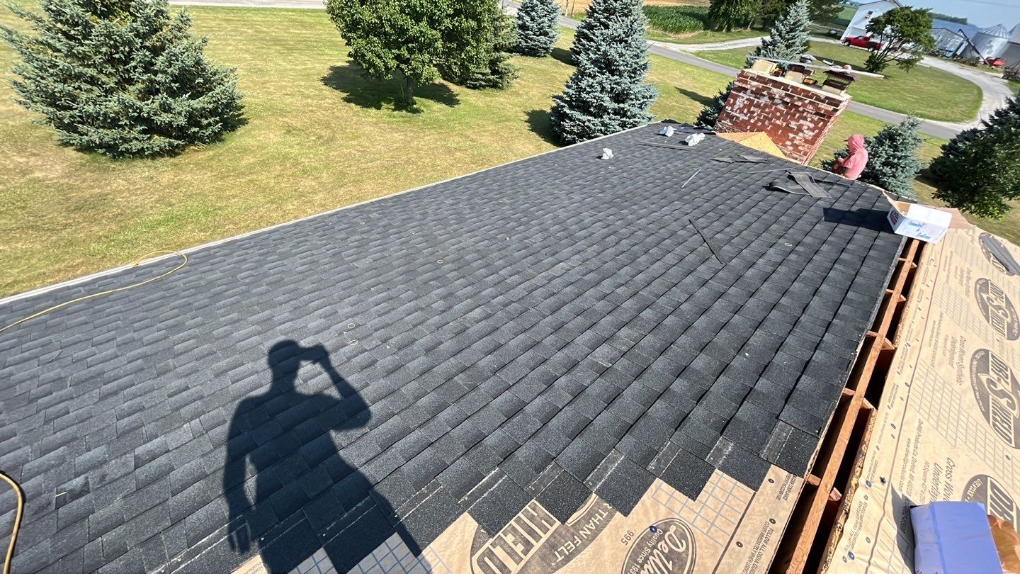 Residential Roofing Installation using GAF Timberline HDZ Charcoal by Nitro Roofing and Construction