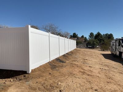 Fence Installation using Vinyl
