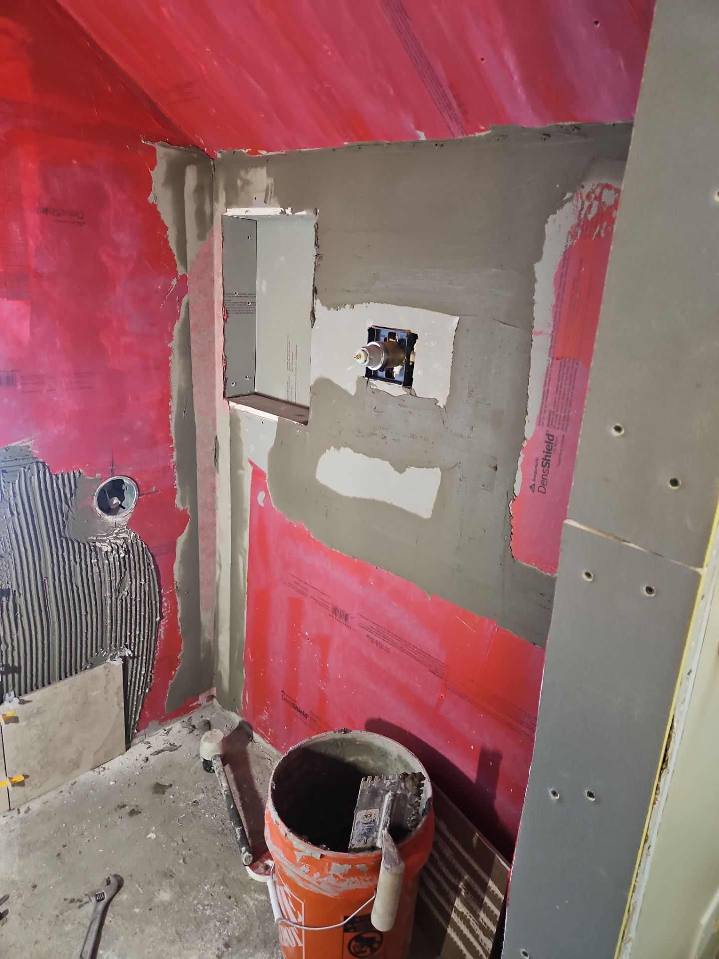 Shower Remodel & Ceiling Restoration – Correcting Water Damage and Rebuilding Right by Johnny Five Construction 