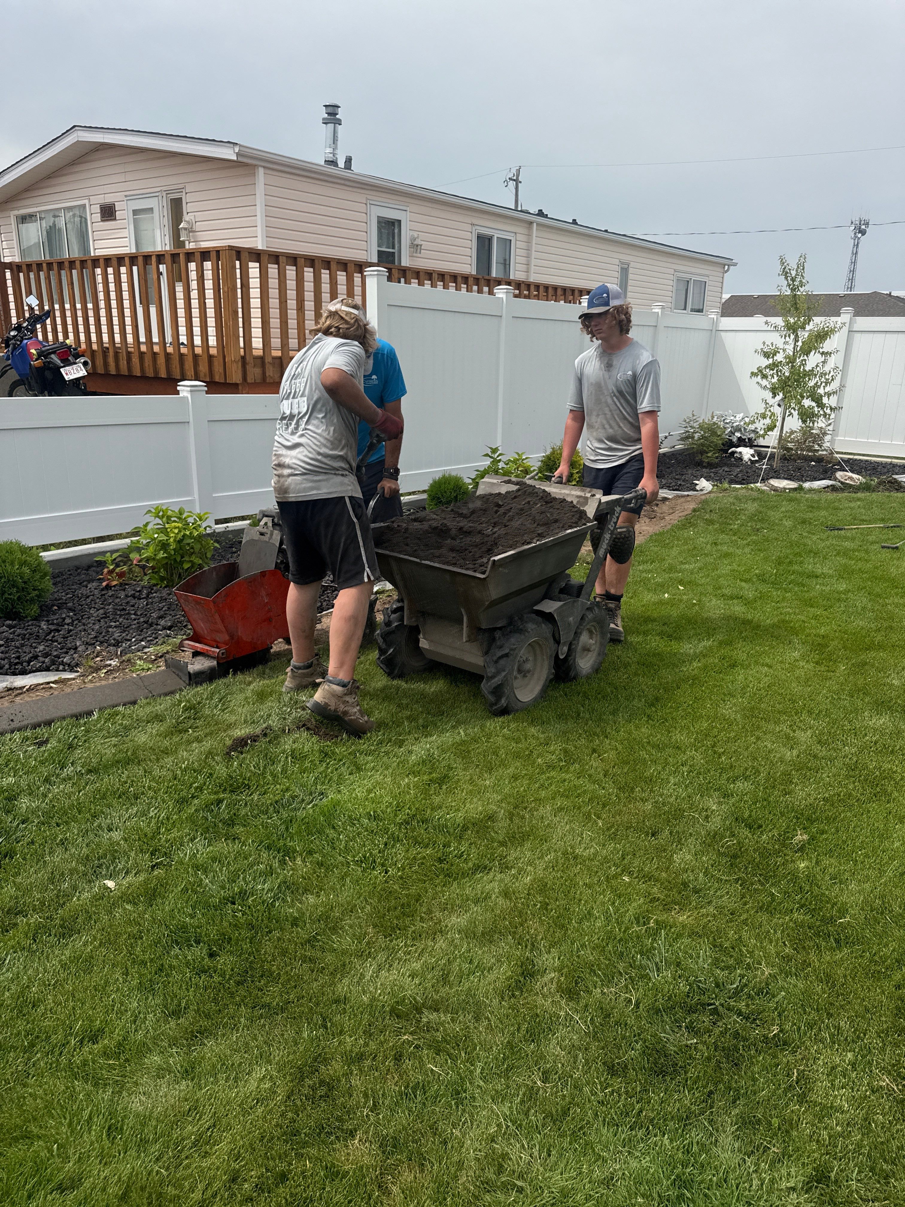 Cypress Custom Curbing Project in Redcliff by Pump it Up Concrete Jacking