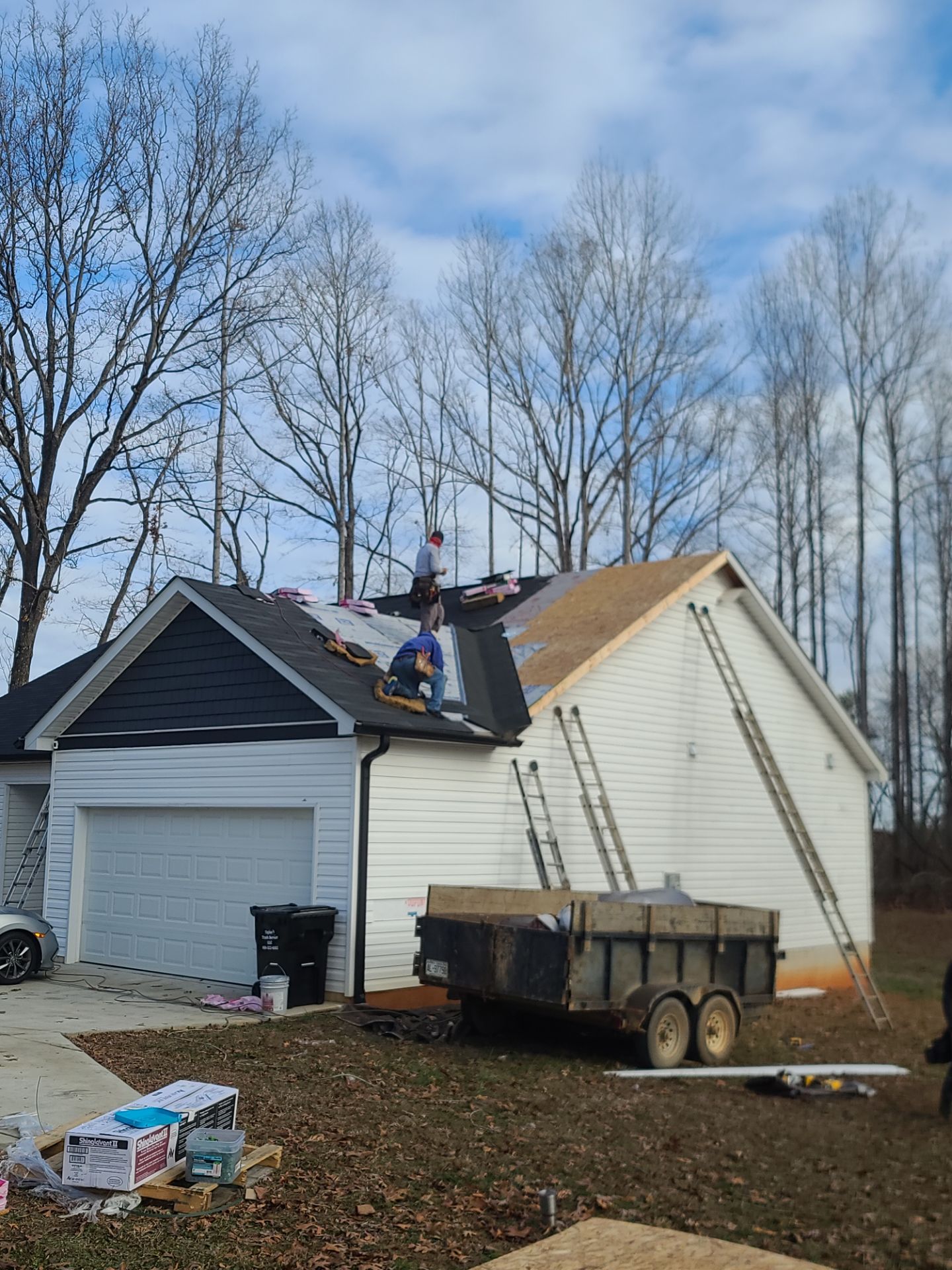 Residential Roofing Repair using Architectural shingles by BROCK BUILDERS 