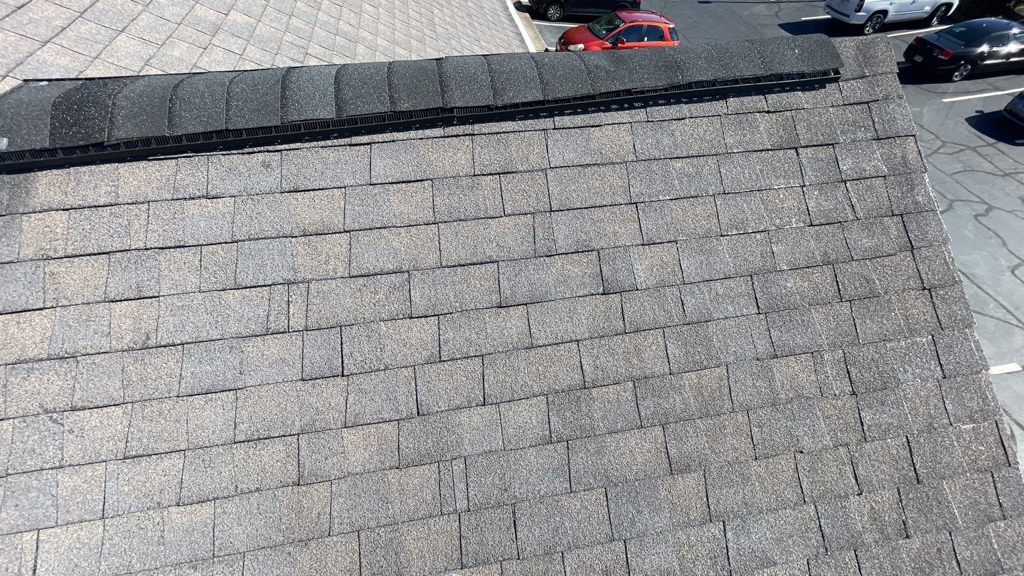 Weekend install for this commercial building to eliminate disruption to the businesses by Georgia Roof Advisors