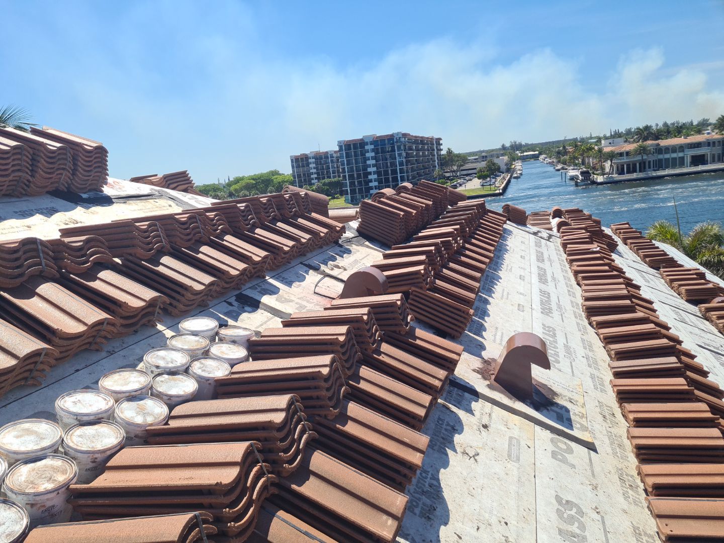 Residential Roofing Installation using Eagle Roofing Tile by BLUES BROTHERS ROOFING