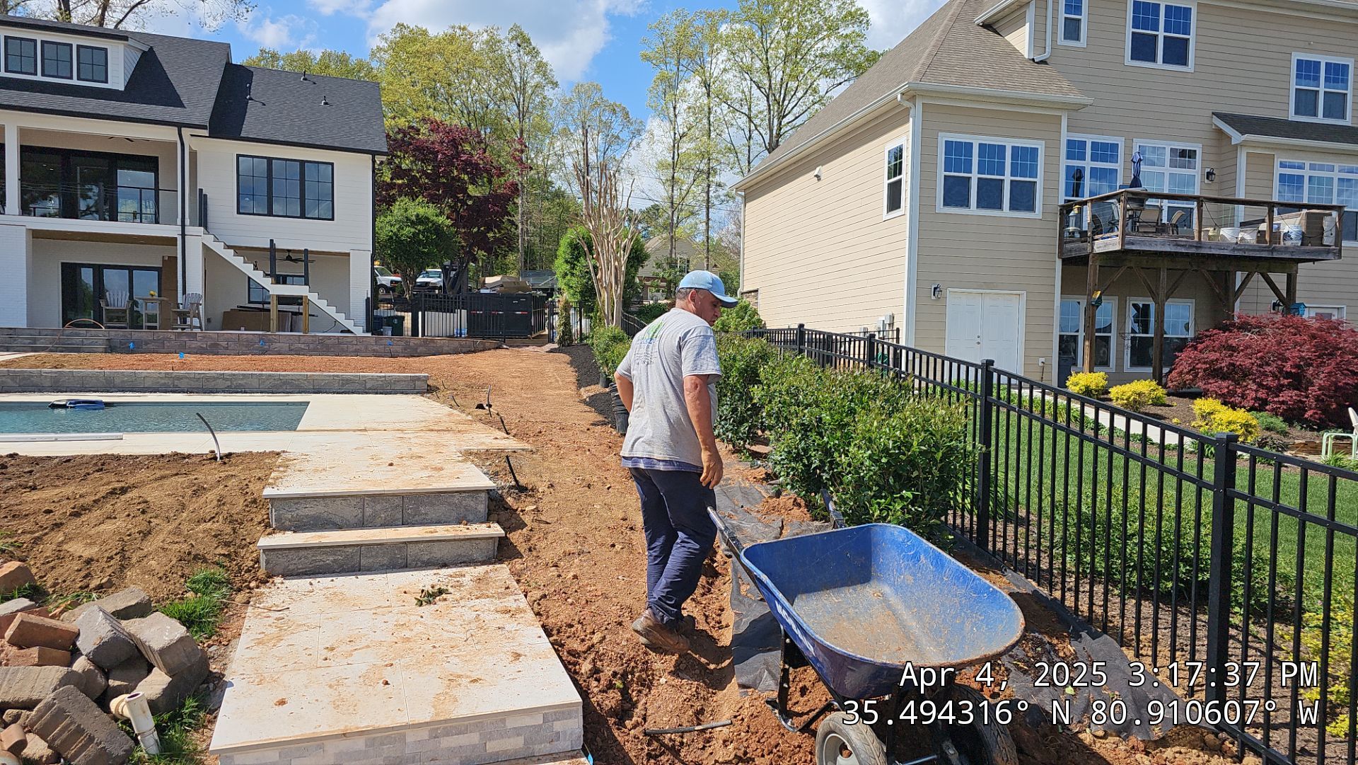 Hardscape Installation using Irrigation by Carolina-Metro Landscape, Inc