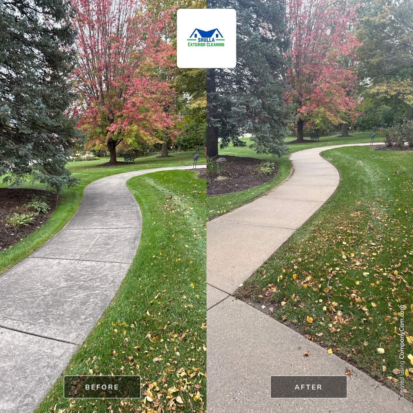 Driveway and Patio Clean by Shulla Exterior Cleaning