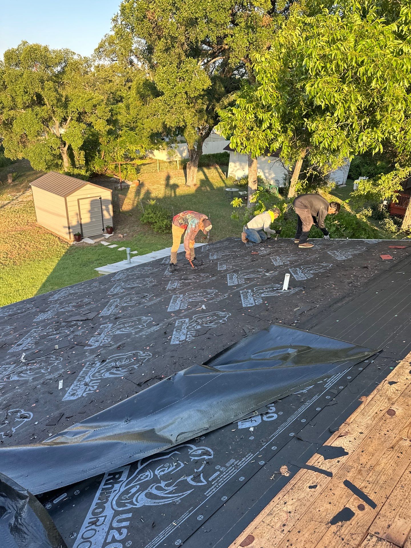 Residential Roofing Installation using Owens Corning Oakridge Onyx Black by DeZign Roofing & Exteriors