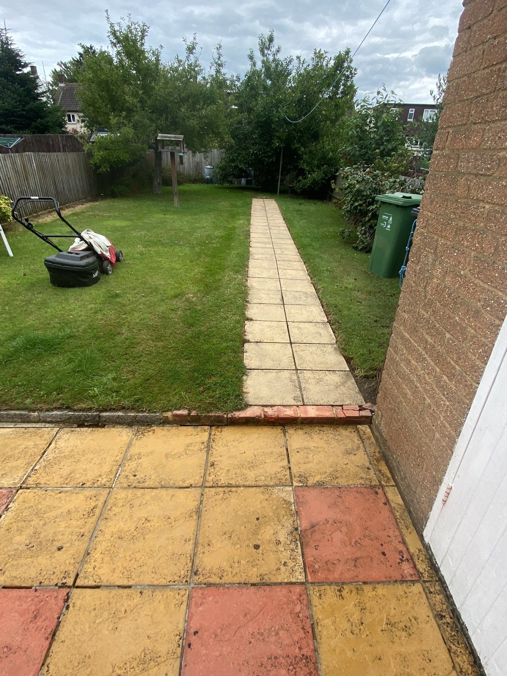 Patio Clean using Mosmatic Flat Surface Cleaner by Ges Exterior Cleaning ltd