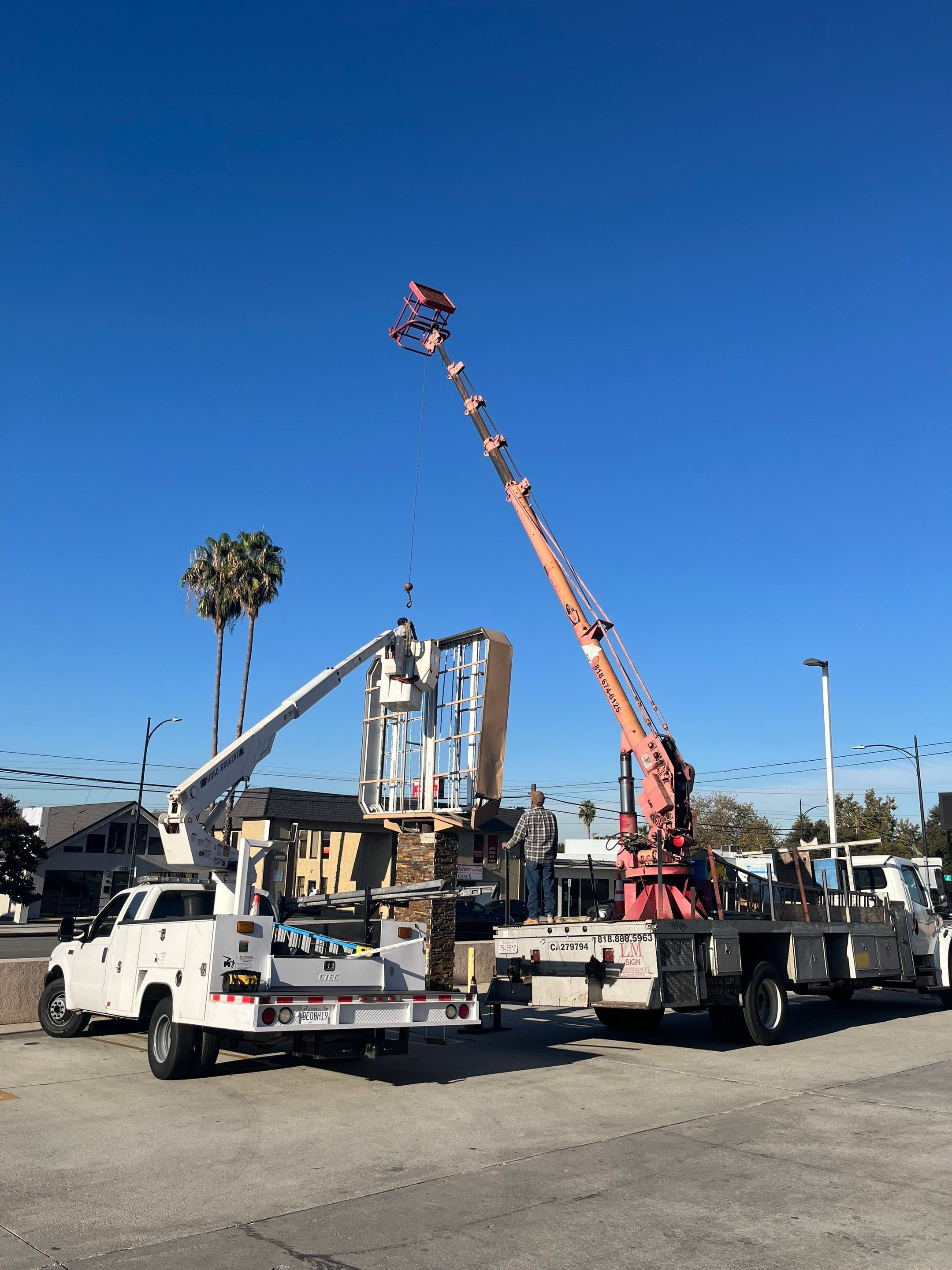 Project in Burbank by Golden State Signs