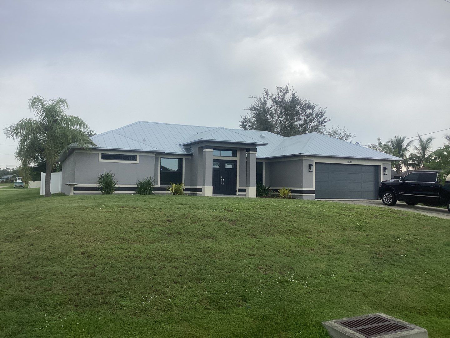 Black Aluminum Gutters Installed in Cape Coral FL by Gutter Professors