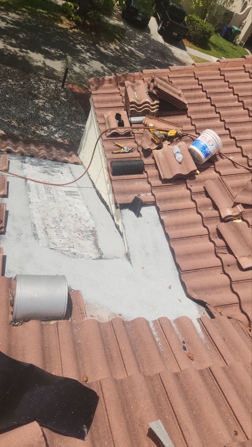 Clay Tile Roof Leak Repair and Sheathing Replacement in Hollywood by Aastro Roofing