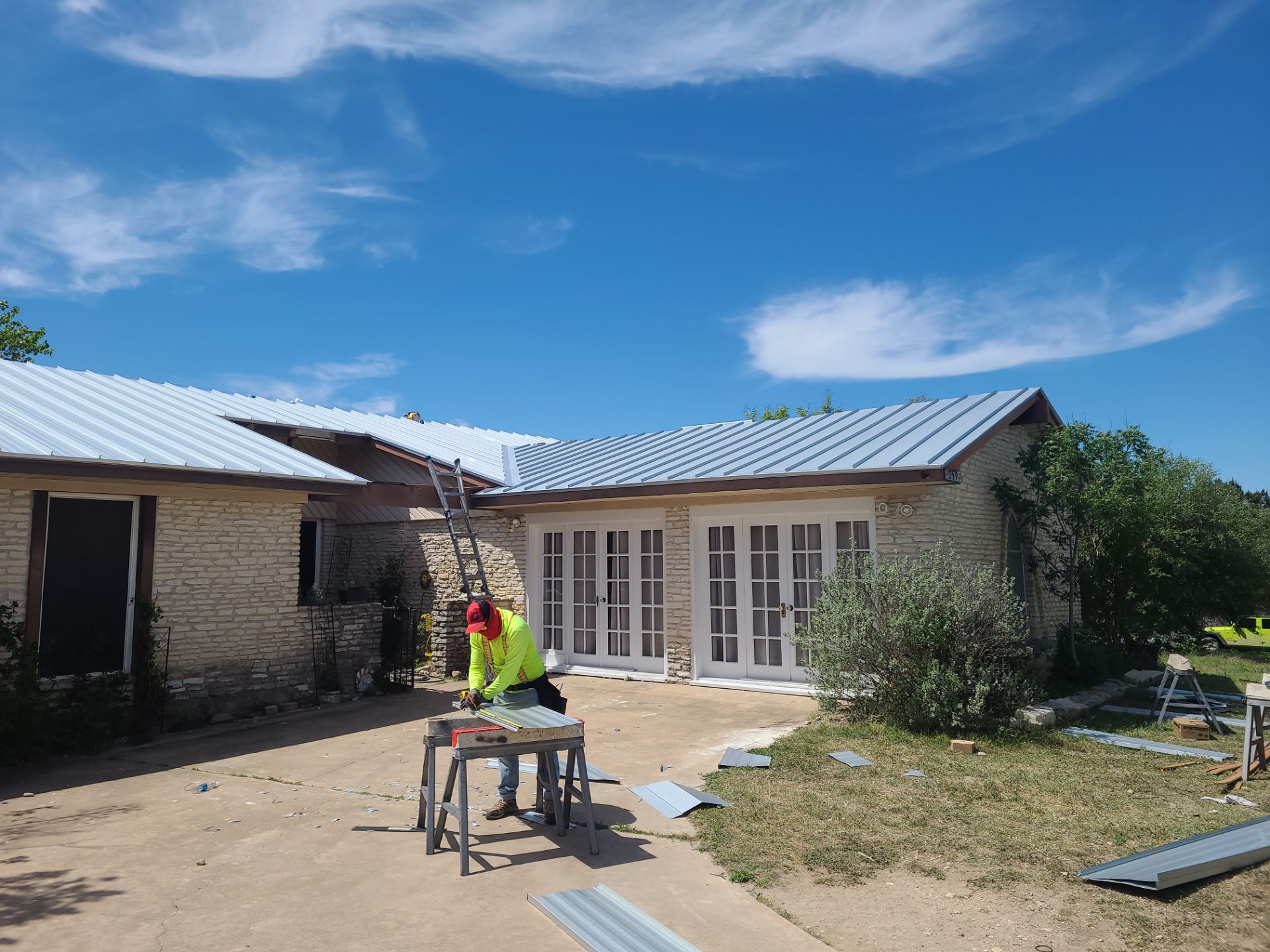 Galvalume Standing Seam offers a 45-year finish warranty! by Oakwood Roofing and Construction, LLC