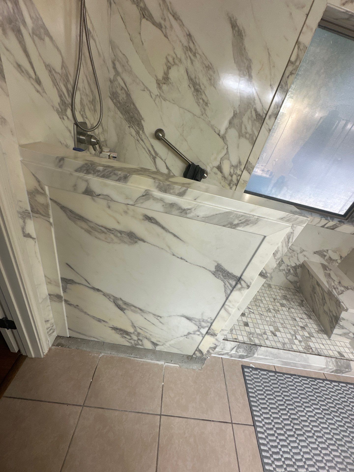 Tub/shower to large walk-in shower in Canyon Lake by Lane Lauritsen - The Hill Country, Texas