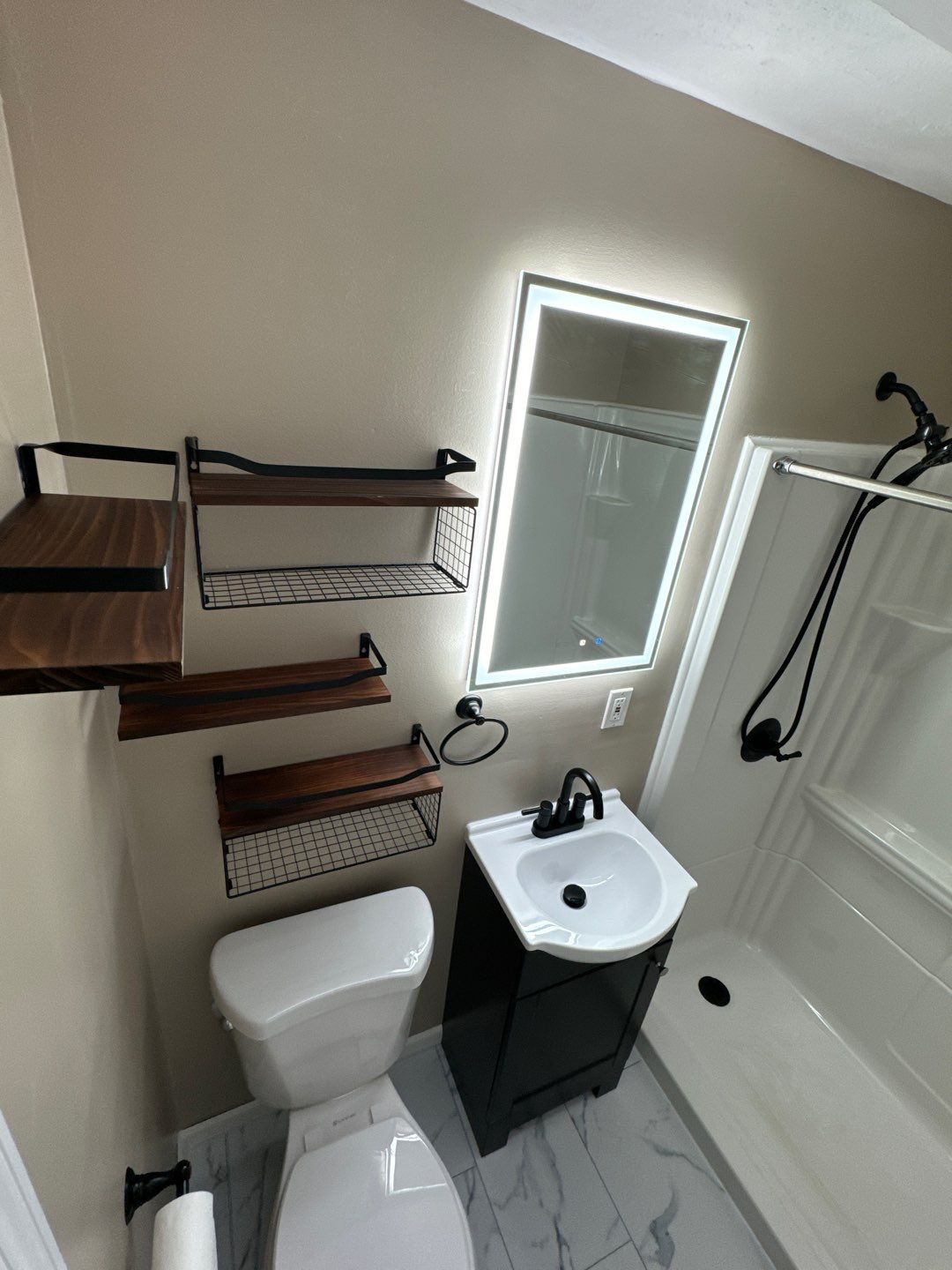 Bathroom Remodel Using Shower Kit by A1 NERDY HOMES LLC