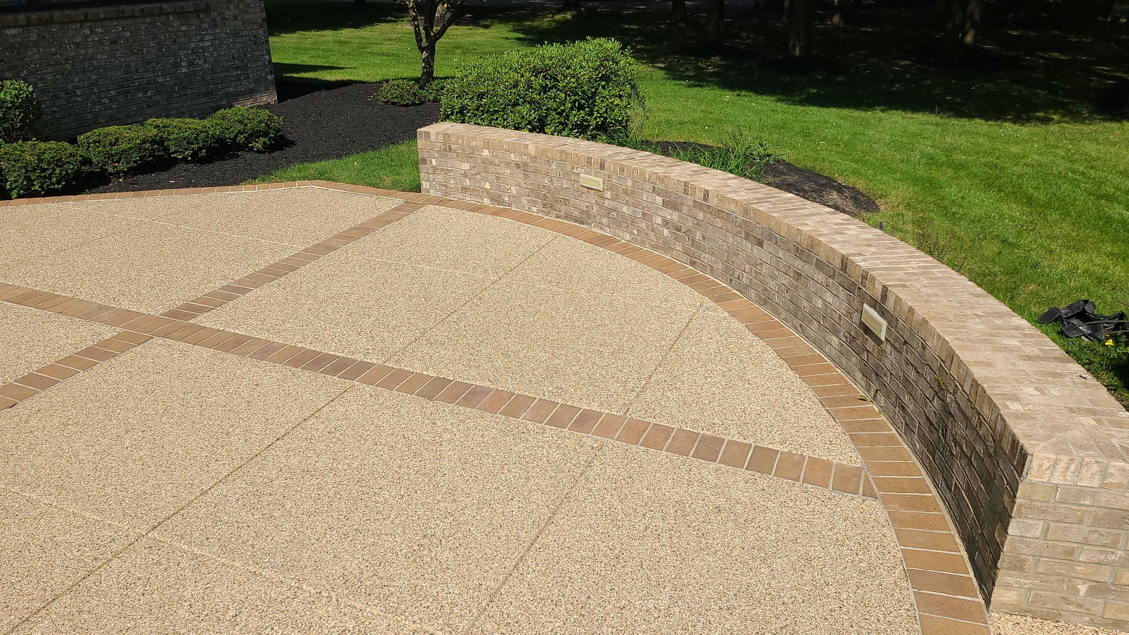 Patio in Sandstone - Hermitage, PA by Alexander Concrete Coatings