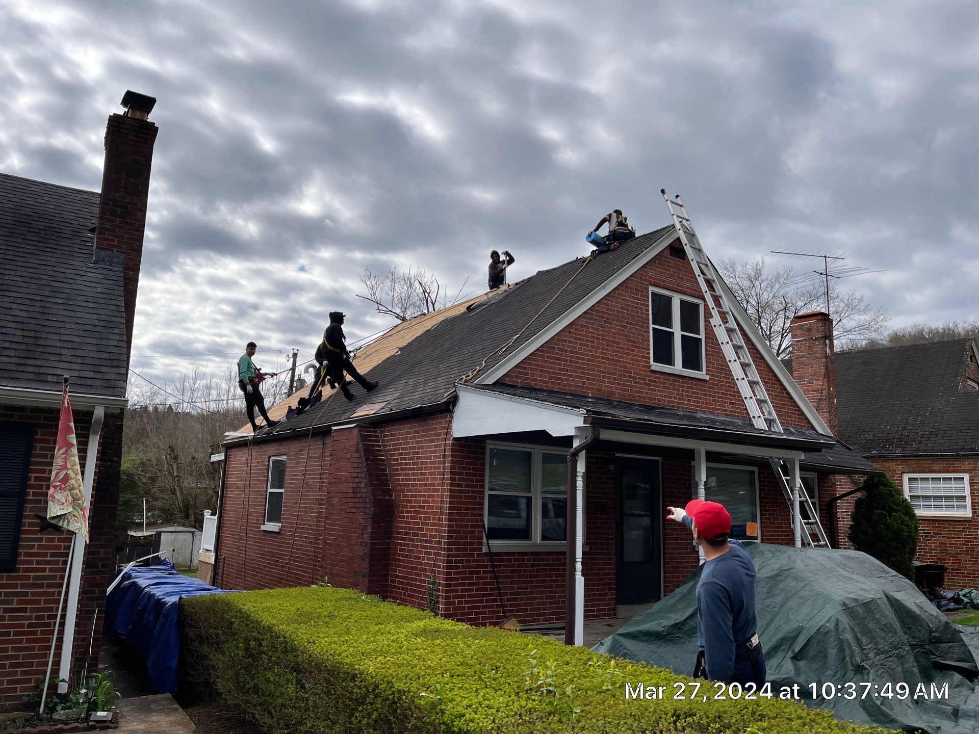 Residential Roofing Installation using Certainteed Landmark Pro Shingles by Fahey Roofing + Contracting