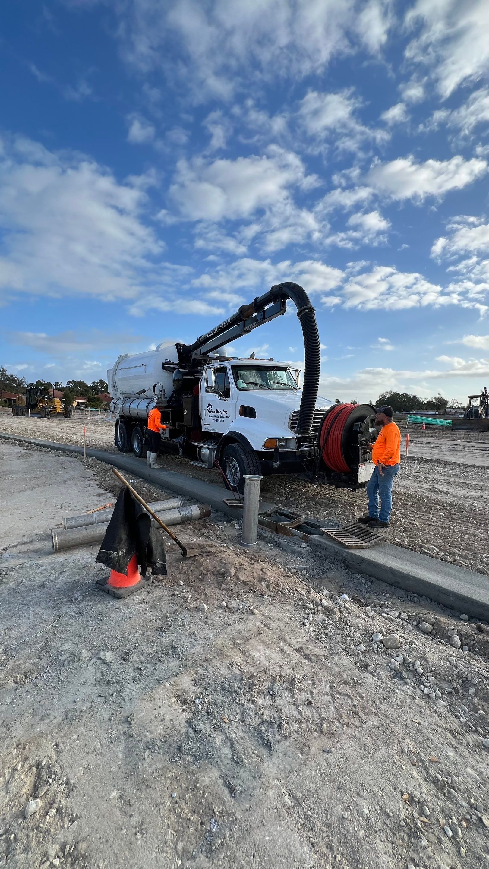 New Construction Sewer System and Stormwater System Cleaning by Don Mar, Inc. Storm Water Solutions