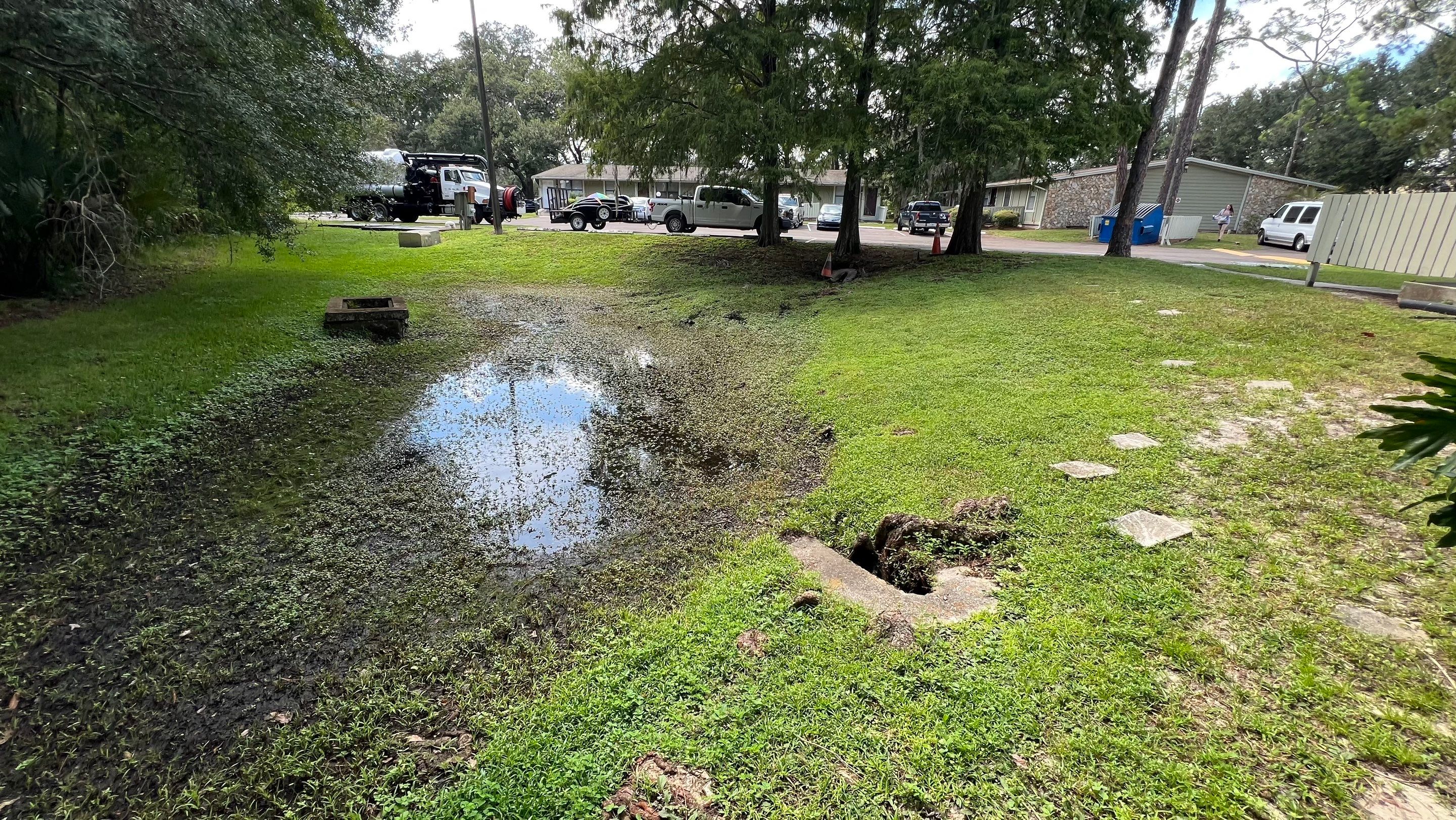 Apartment Complex Storm Water System Cleaning and Maintenance by APS Power & Water
