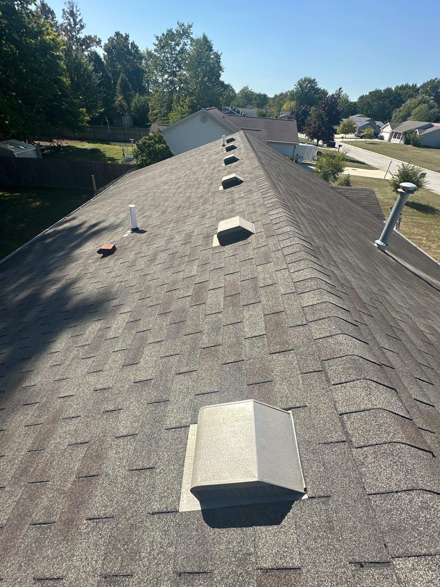 Mechanically Seamed Standing Seam Roof in Ossian, Indiana with Black Finish by 4Ever Metal Roofing