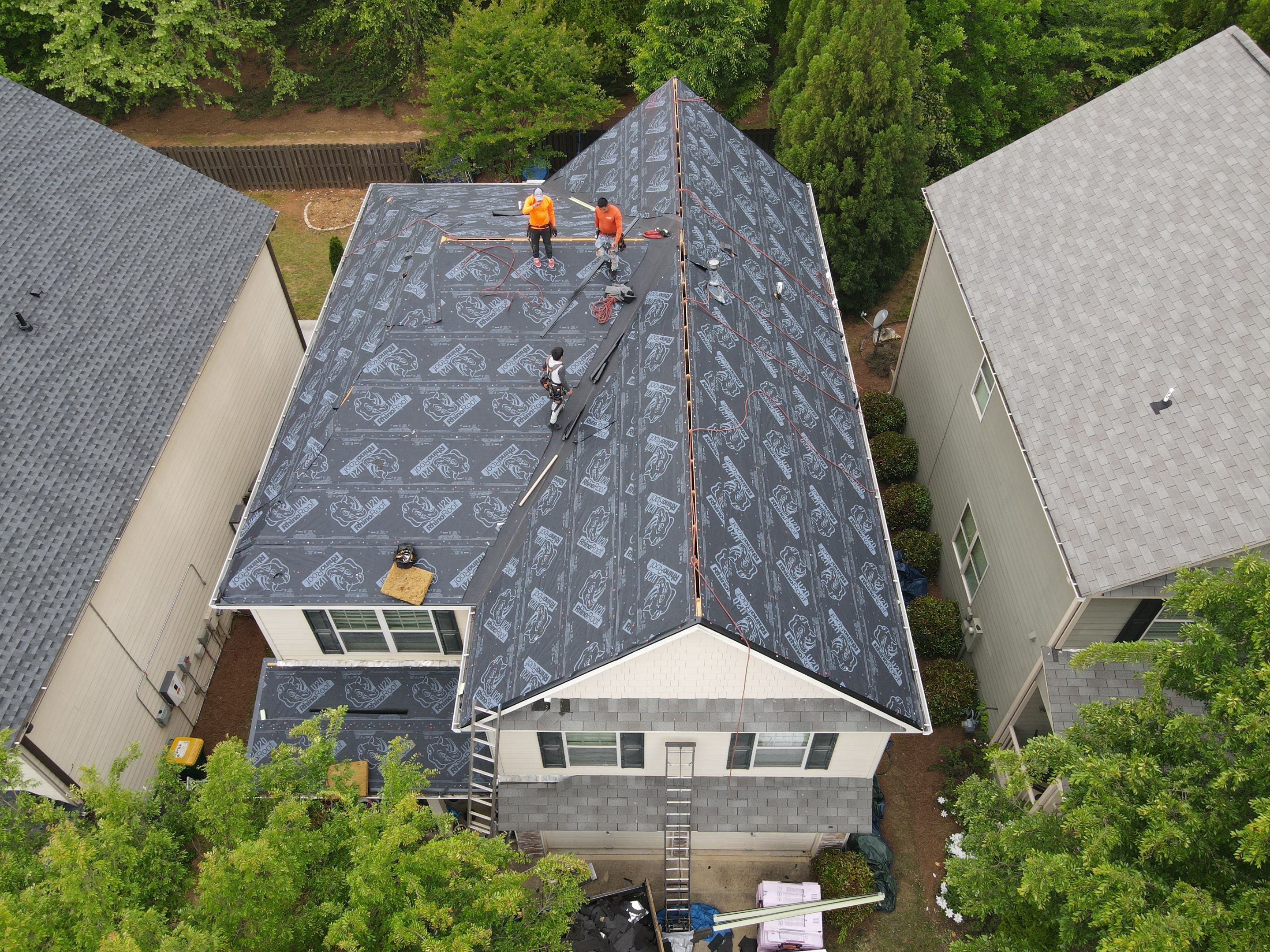 Residential Roofing Installation using Owens Corning by Inspector Roofing and Restoration