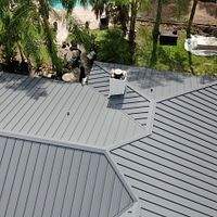 24ga 1.5" Mechanical Seam Charcoal Gray   by Total Roofing System The Metal Roof Experts